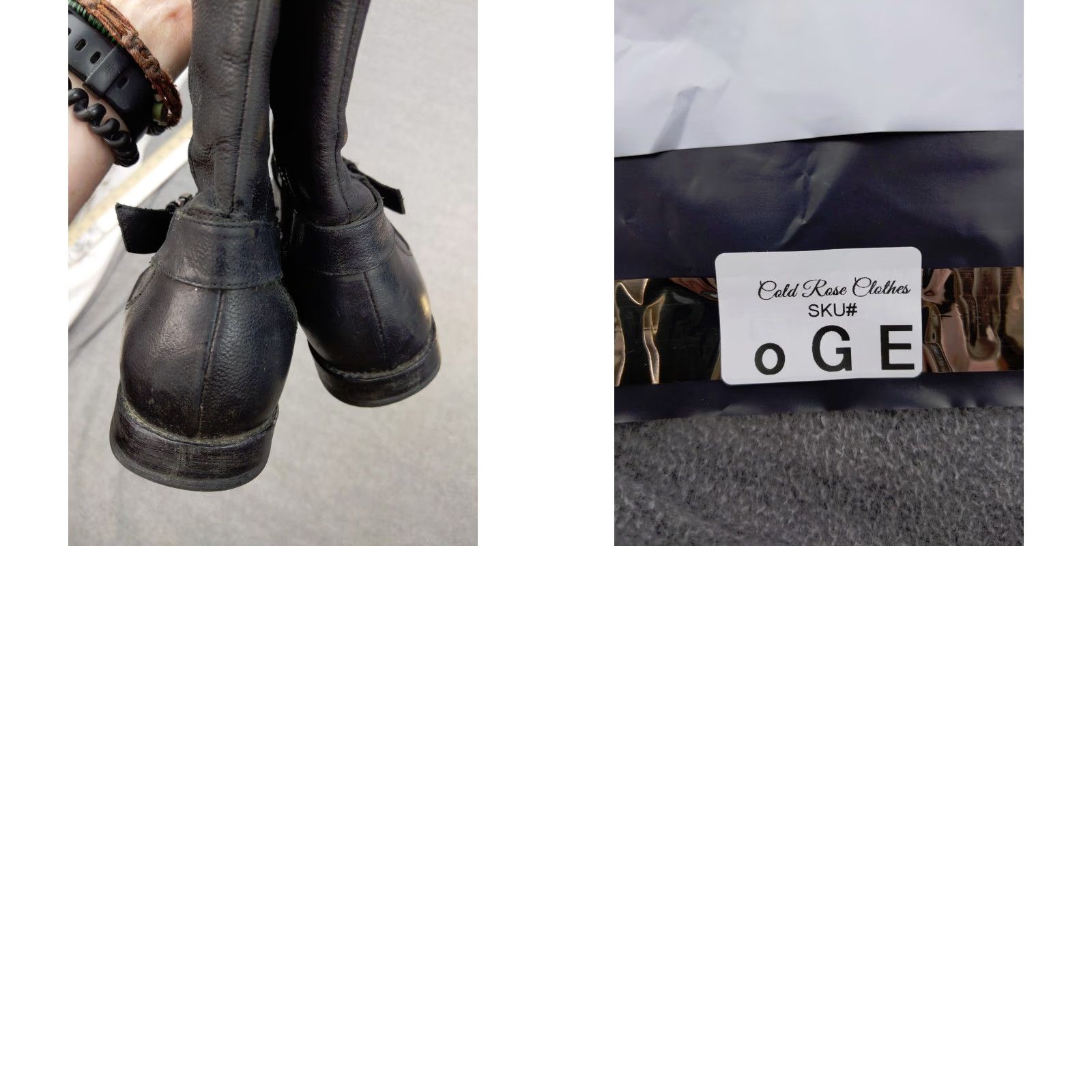 Cole Haan Cole Haan Air Womens 6.5 B Black Leather Full Zip Boots Calf High Buckle Biker Riding Boot Shoes Ladies Shoes Womens Shoes Mens? Size US 7 / IT 37 - 8 Thumbnail