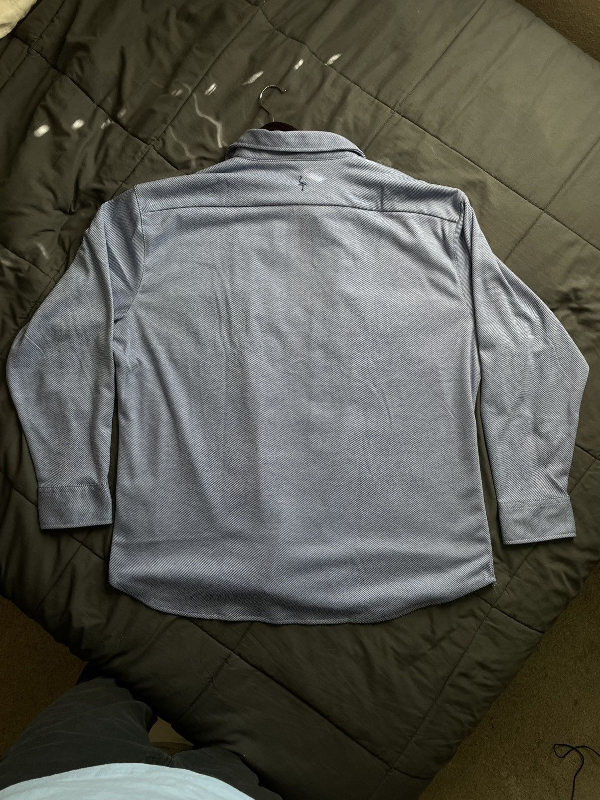 Tailorbyrd TailorByrd Mélange Solid Shirt Jacket Size US XL / EU 56 / 4 - 4 Thumbnail