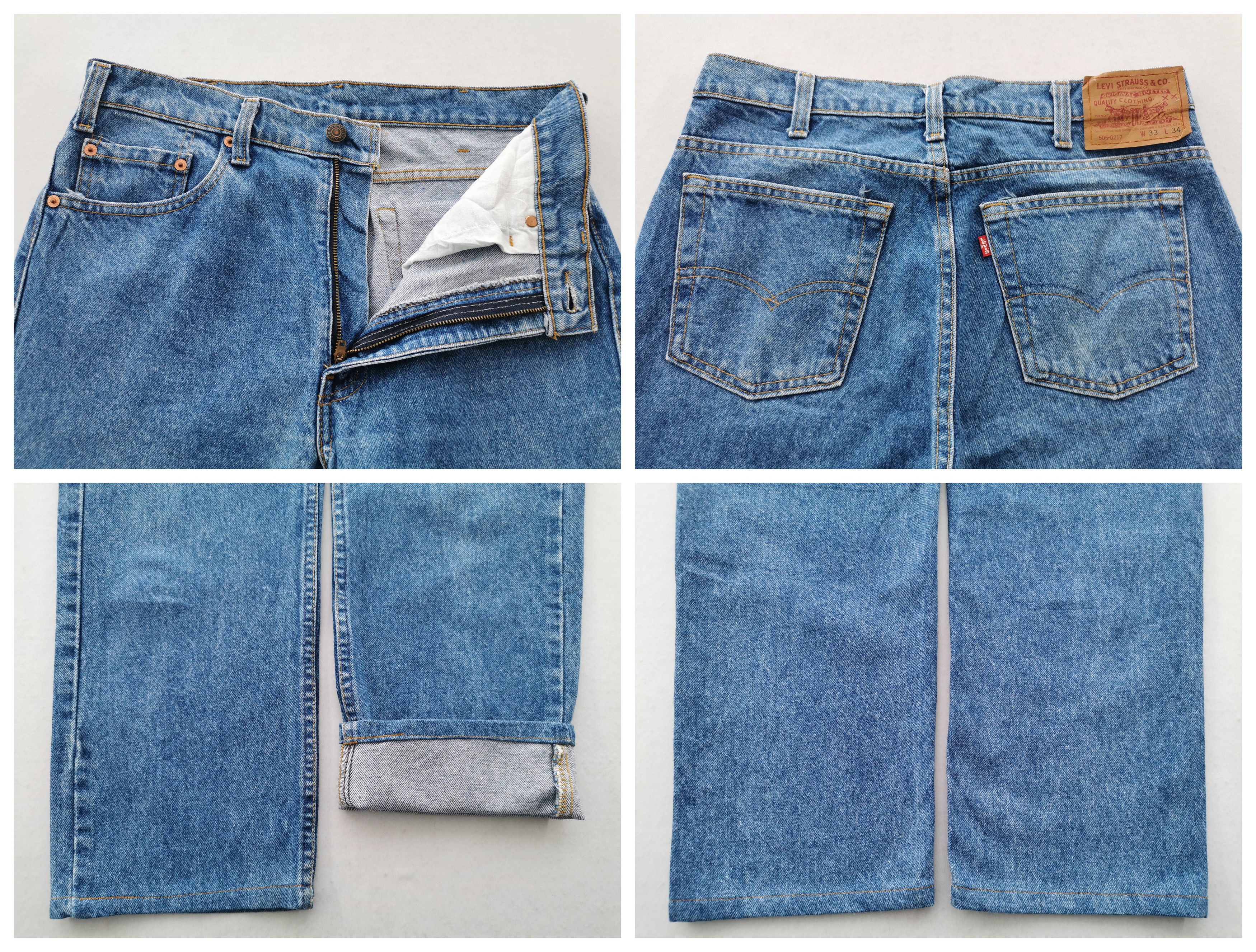 Levi's Vintage 90s Levis Lot 505 Denim Made In USA Size 33/33x34 Size US 33 - 8 Thumbnail