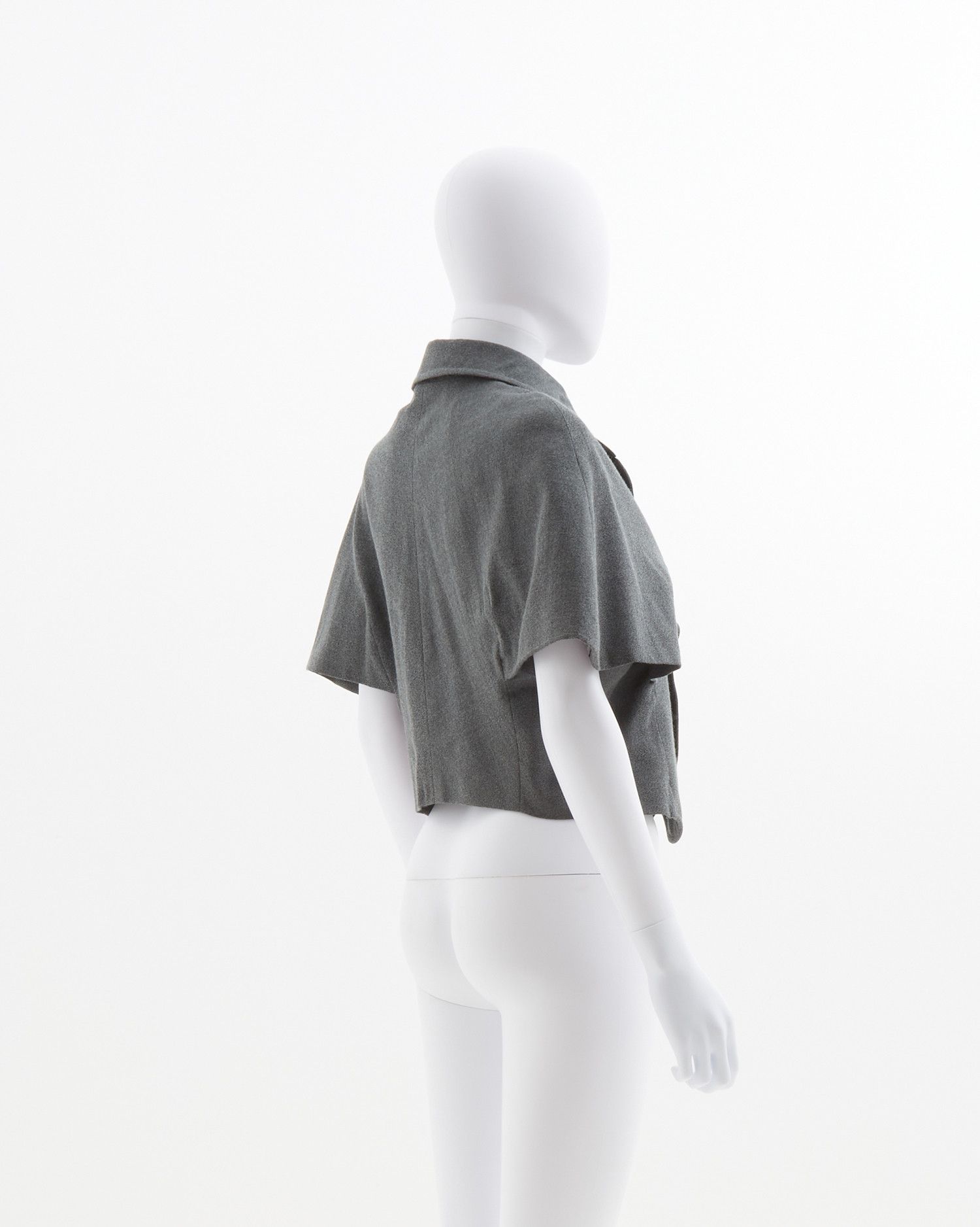Comme des Garcons F/W 1987 Grey cropped jacket Size M / US 6-8 / IT 42-44 - 5 Thumbnail