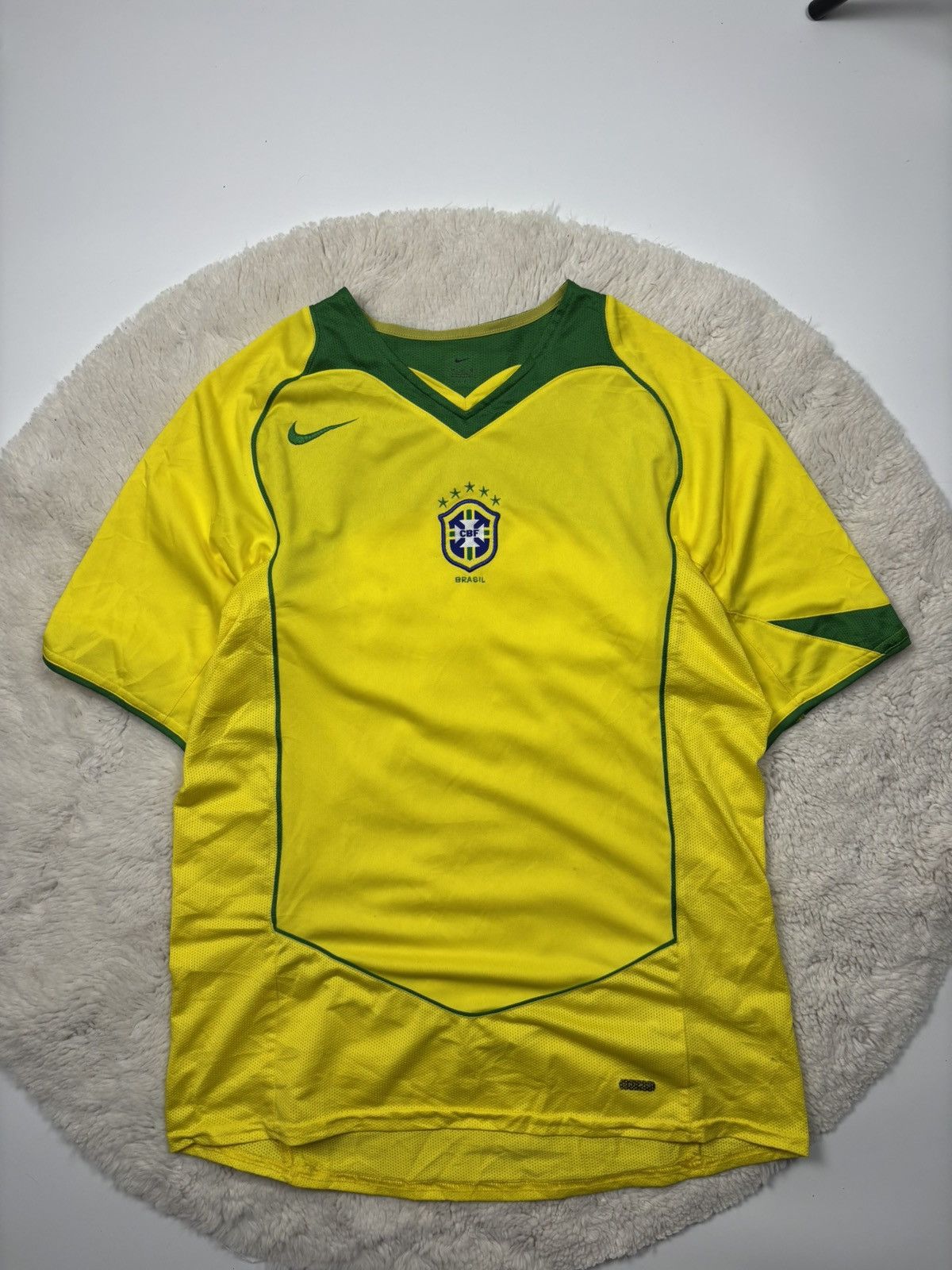Nike Vintage Nike Brazil National Team 04/06 Soccer Rare Jersey Size US M / EU 48-50 / 2 - 1 Thumbnail
