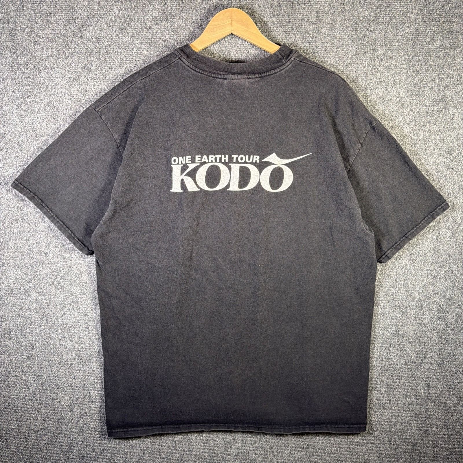 Band Tees Vintage Kodo Shirt XL Black 90s Japan USA One Earth Tour Size US XL / EU 56 / 4 - 1 Thumbnail
