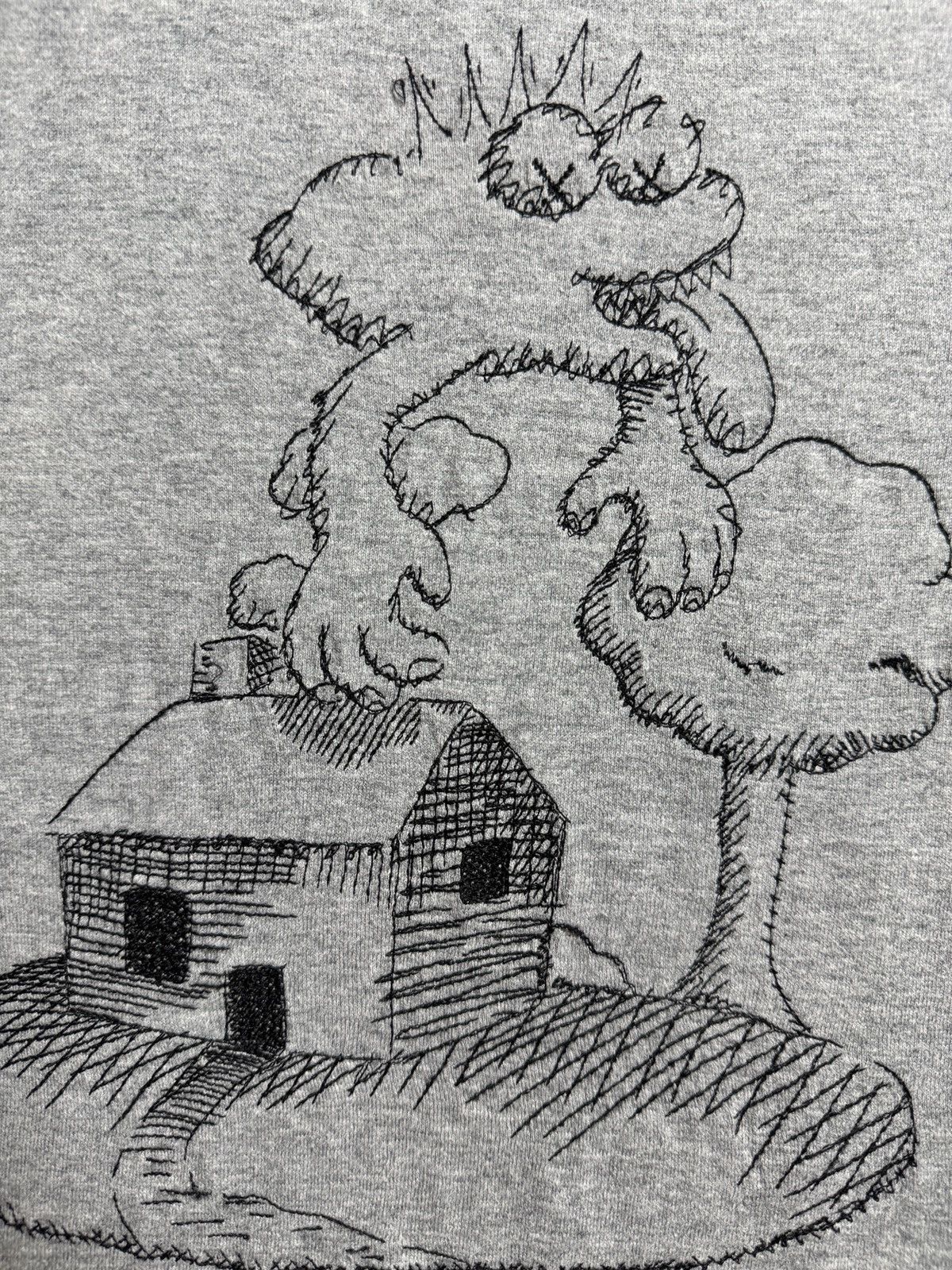 Original Fake OriginalFake Kaws Embroidered graphic Tee artist RARE 2000s Size US L / EU 52-54 / 3 - 3 Thumbnail