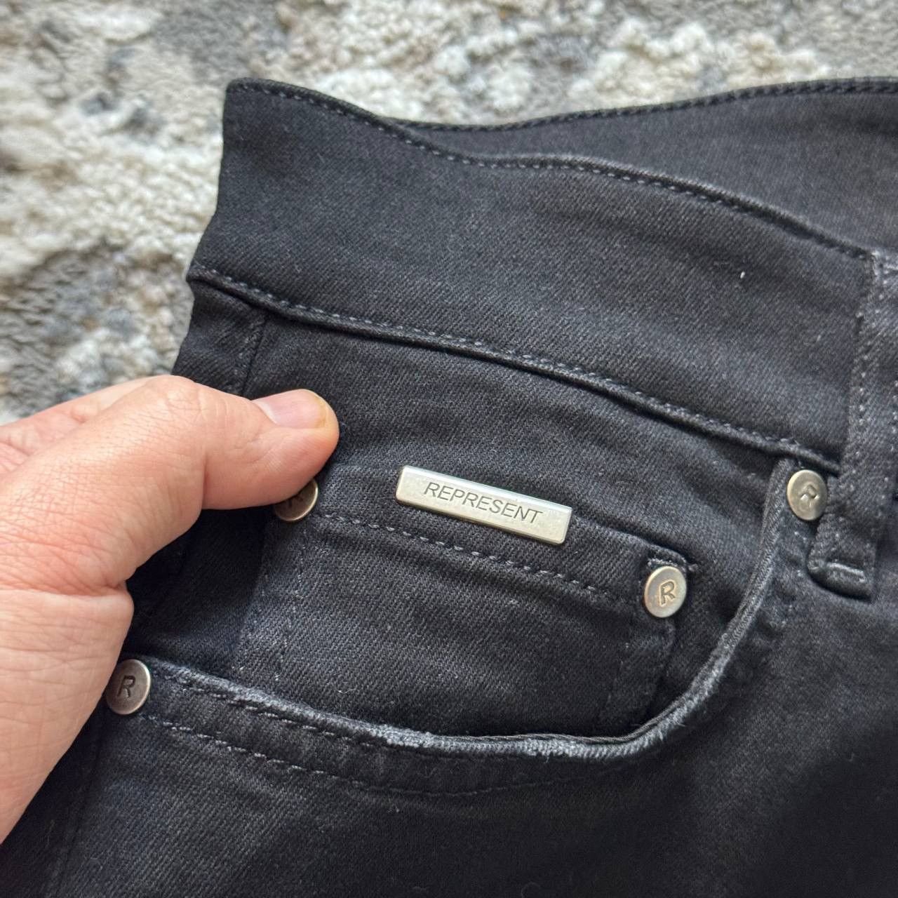 Represent Clo. Represent Destroyer Distressed Slim Fit Denim Jeans Size US 32 / EU 48 - 5 Thumbnail