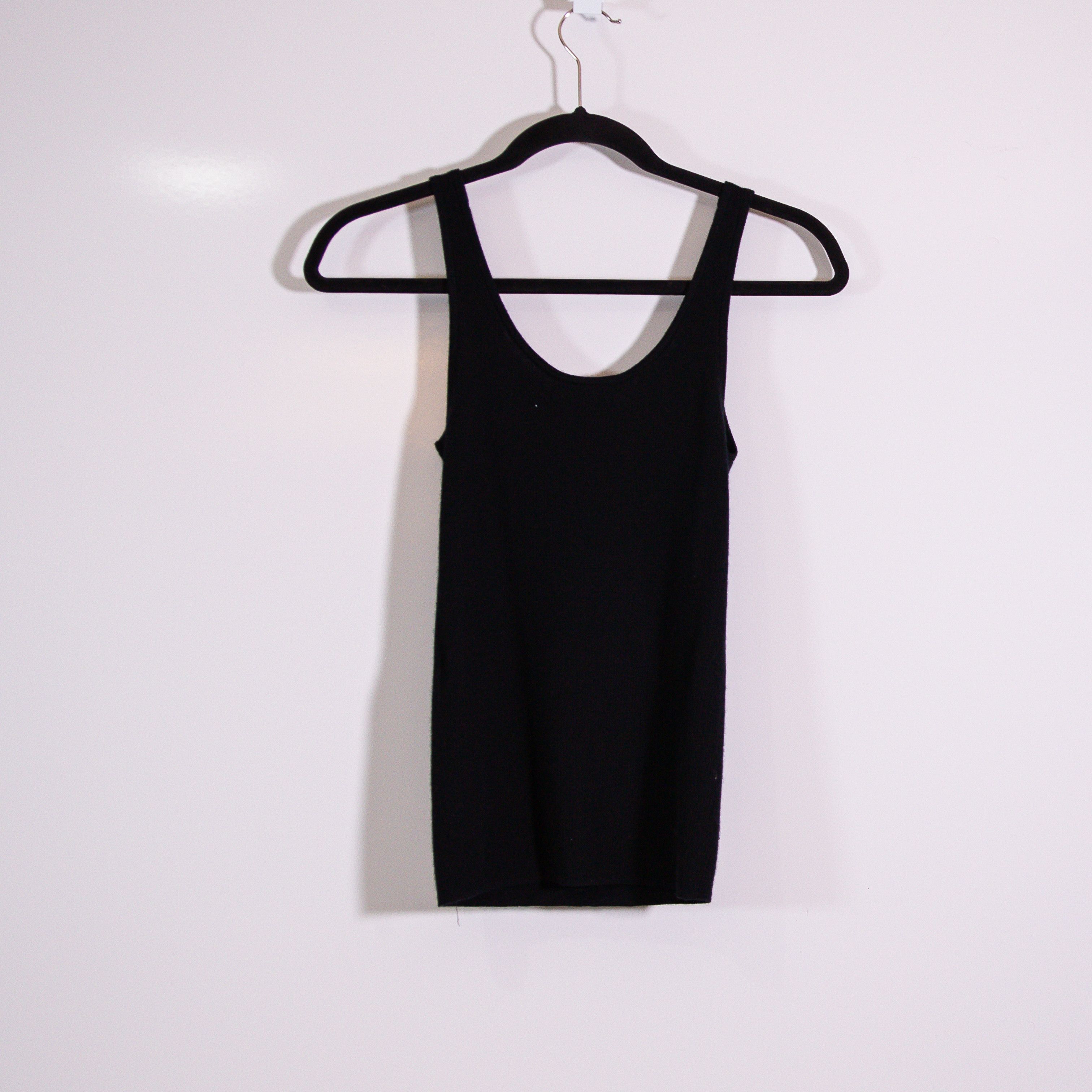 CO NEW CO 100% Cashmere Ribbed Knit Scoop Size XS / US 0-2 / IT 36-38 - 4 Thumbnail