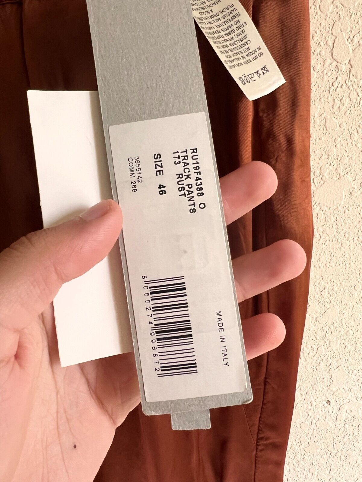 Rick Owens Mens Rick Owens Rust Pants 100% Cupro New with Tags Size US 32 / EU 48 - 8 Thumbnail