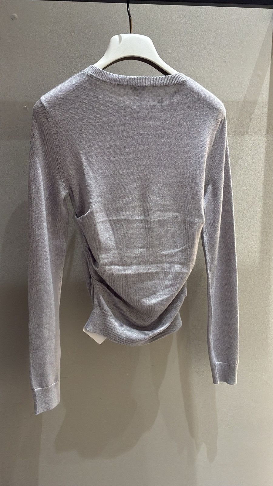 Loewe o1in1g0426 Draped Sweater in Light Grey Size M / US 6-8 / IT 42-44 - 2 Thumbnail