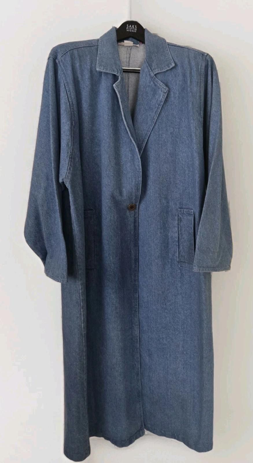 Other VINTAGE 1970's WOMEN'S DENIM TRENCH COAT - Made In USA NWT Size ONE SIZE - 1 Thumbnail