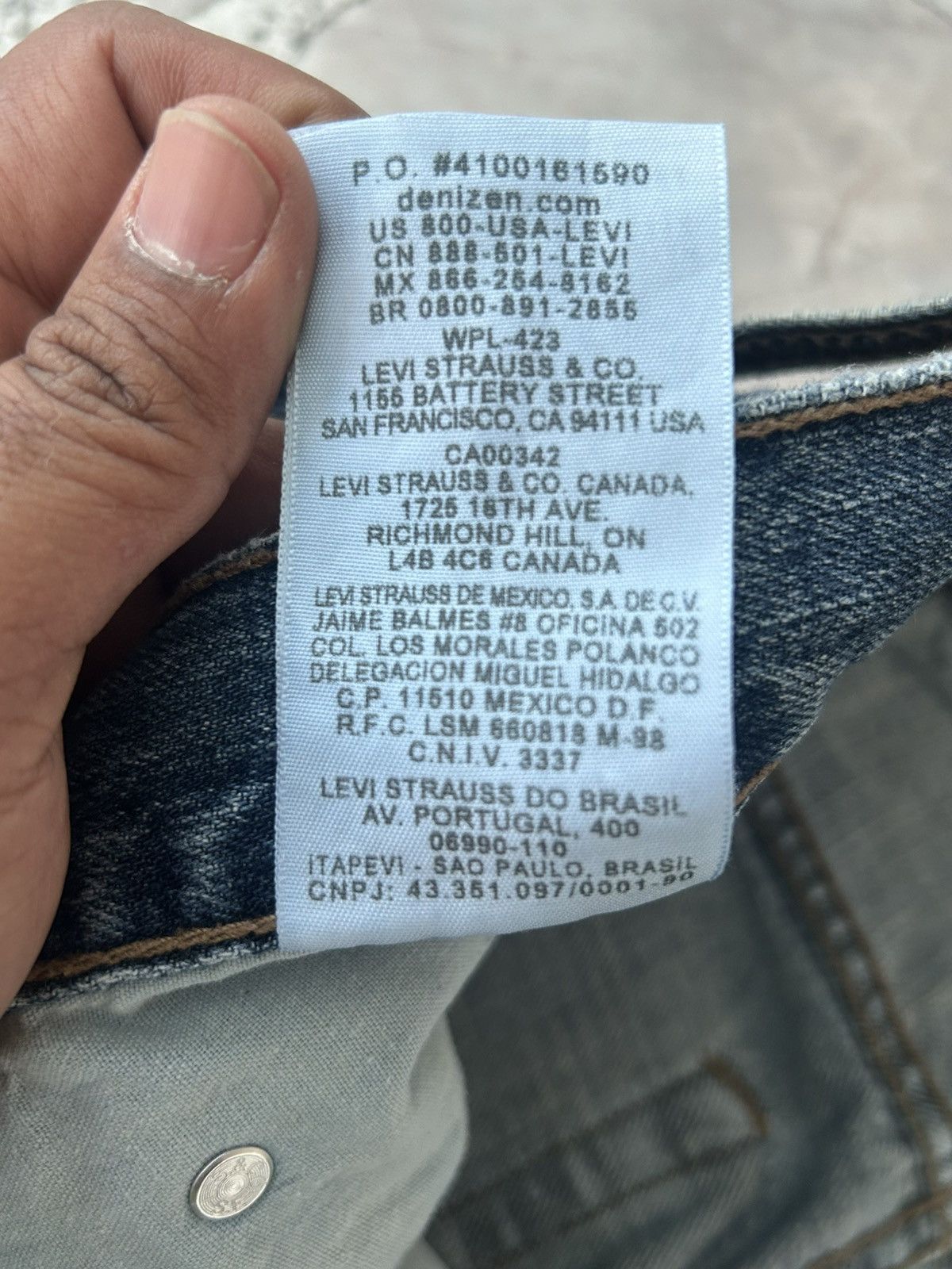 Levi's denizen Levis 285 Relaxed Fit Distress Denim Size US 33 - 17 Thumbnail
