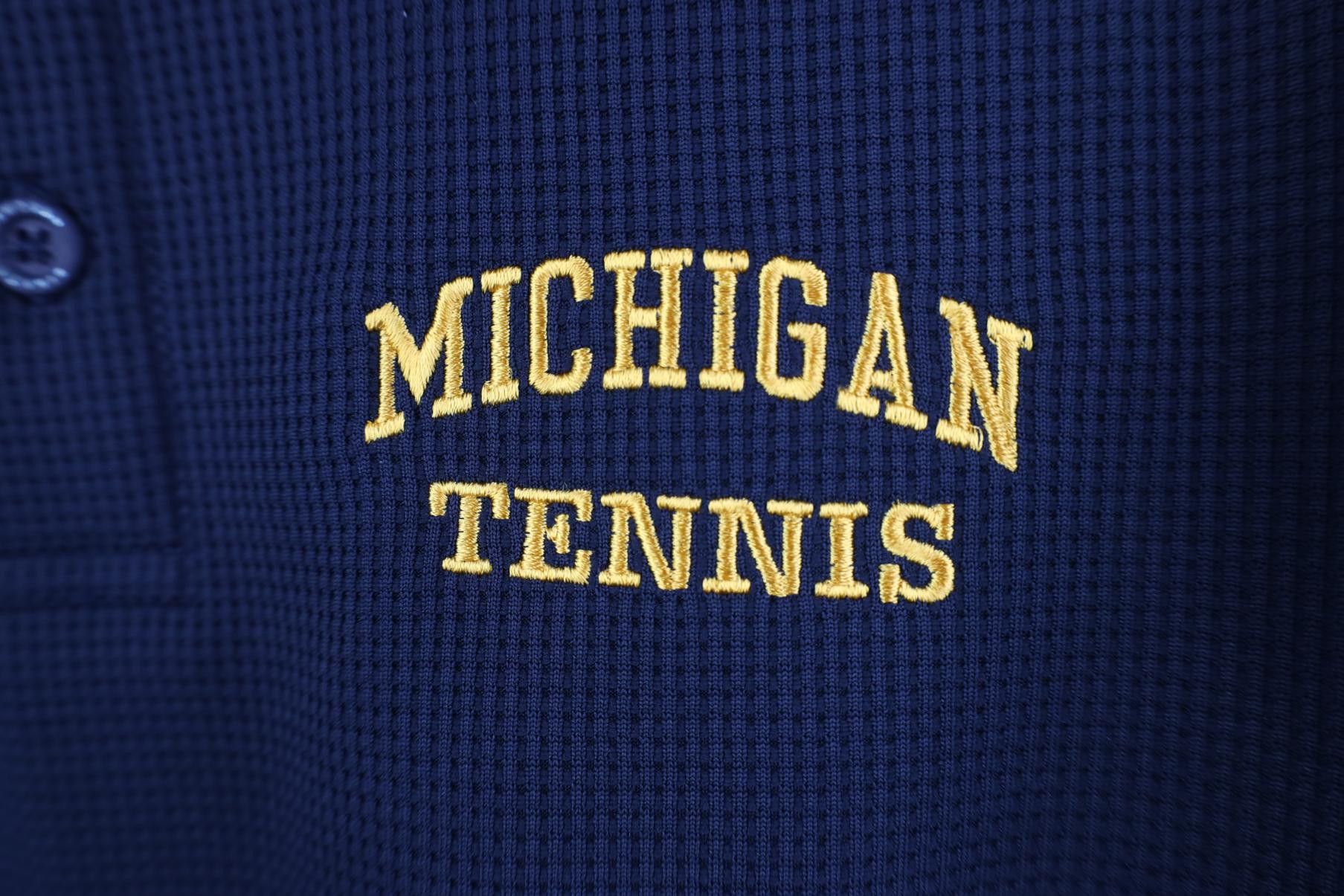 Nike Nike Challenge Court University of Michigan Tennis Polo Size US L / EU 52-54 / 3 - 6 Thumbnail