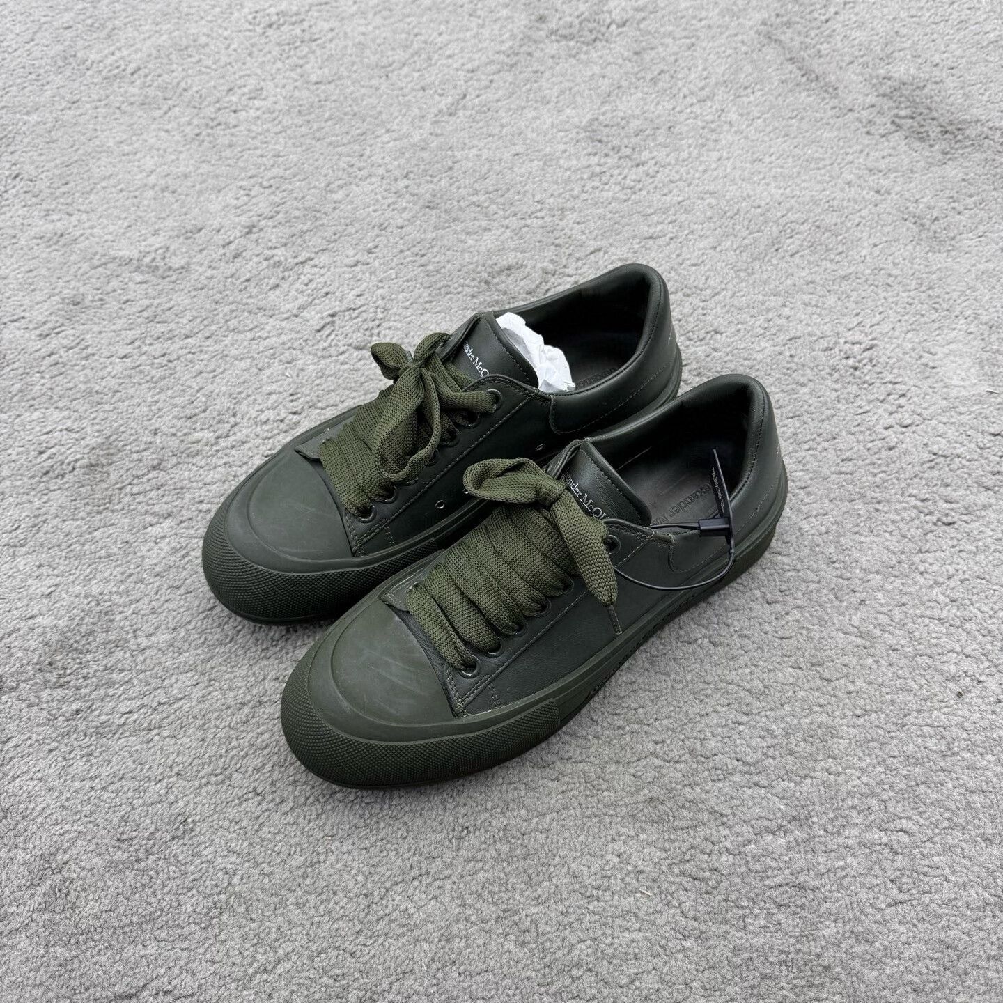 McQ Alexander McQueen McQueen Military Green Sneakers Size US 8 / EU 41 - 1 Thumbnail