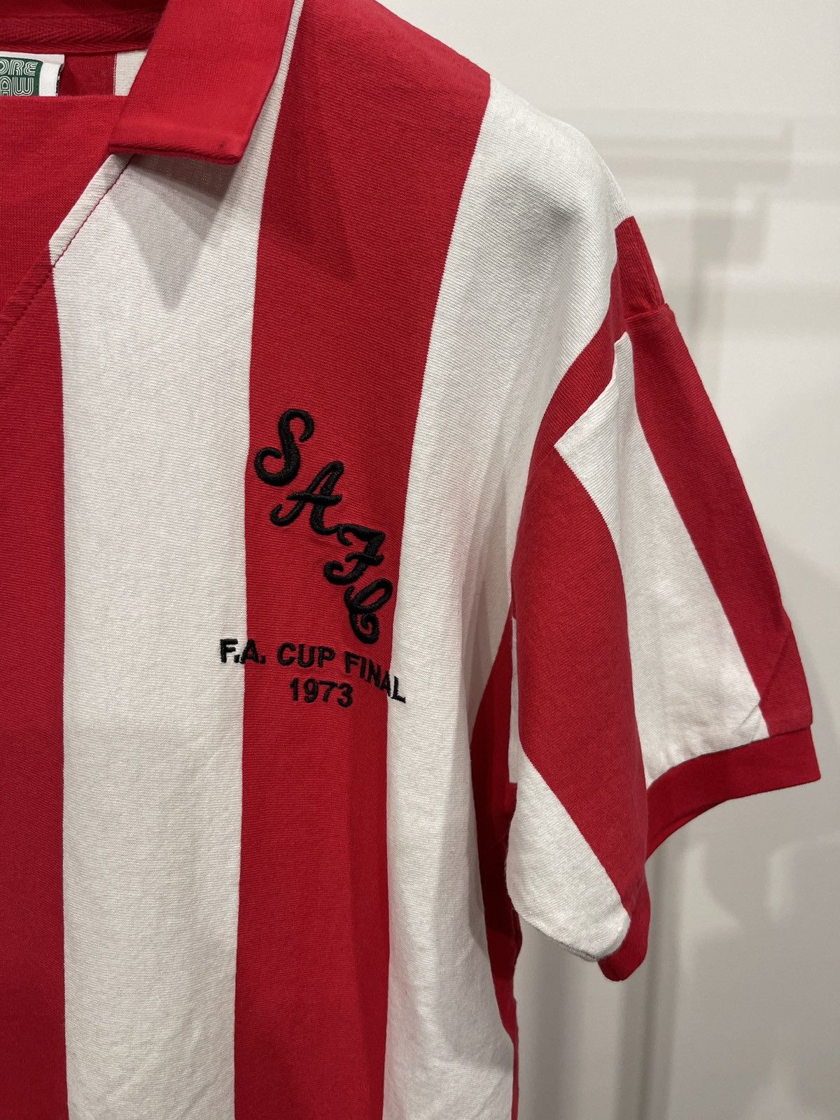 Vintage Sunderland Home Football Shirt Jersey 1973 Score Draw polo Size US L / EU 52-54 / 3 - 3 Thumbnail
