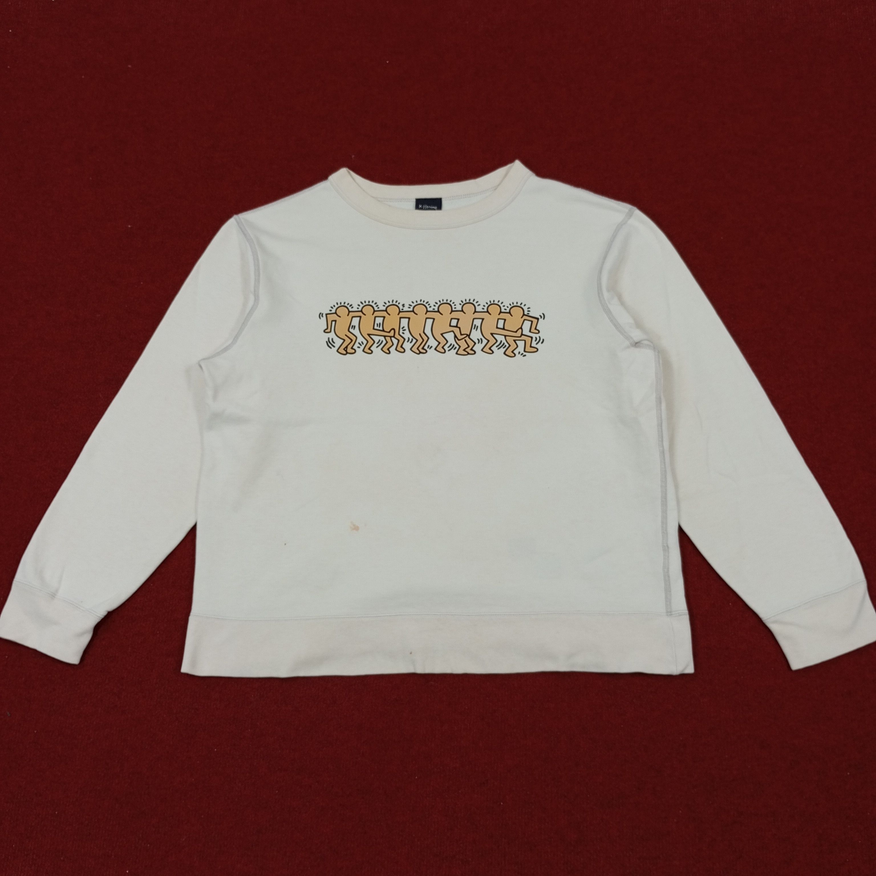 Keith Haring × Vintage Keith Haring Sweatshirt Streetwear Style Size US L / EU 52-54 / 3 - 1 Thumbnail