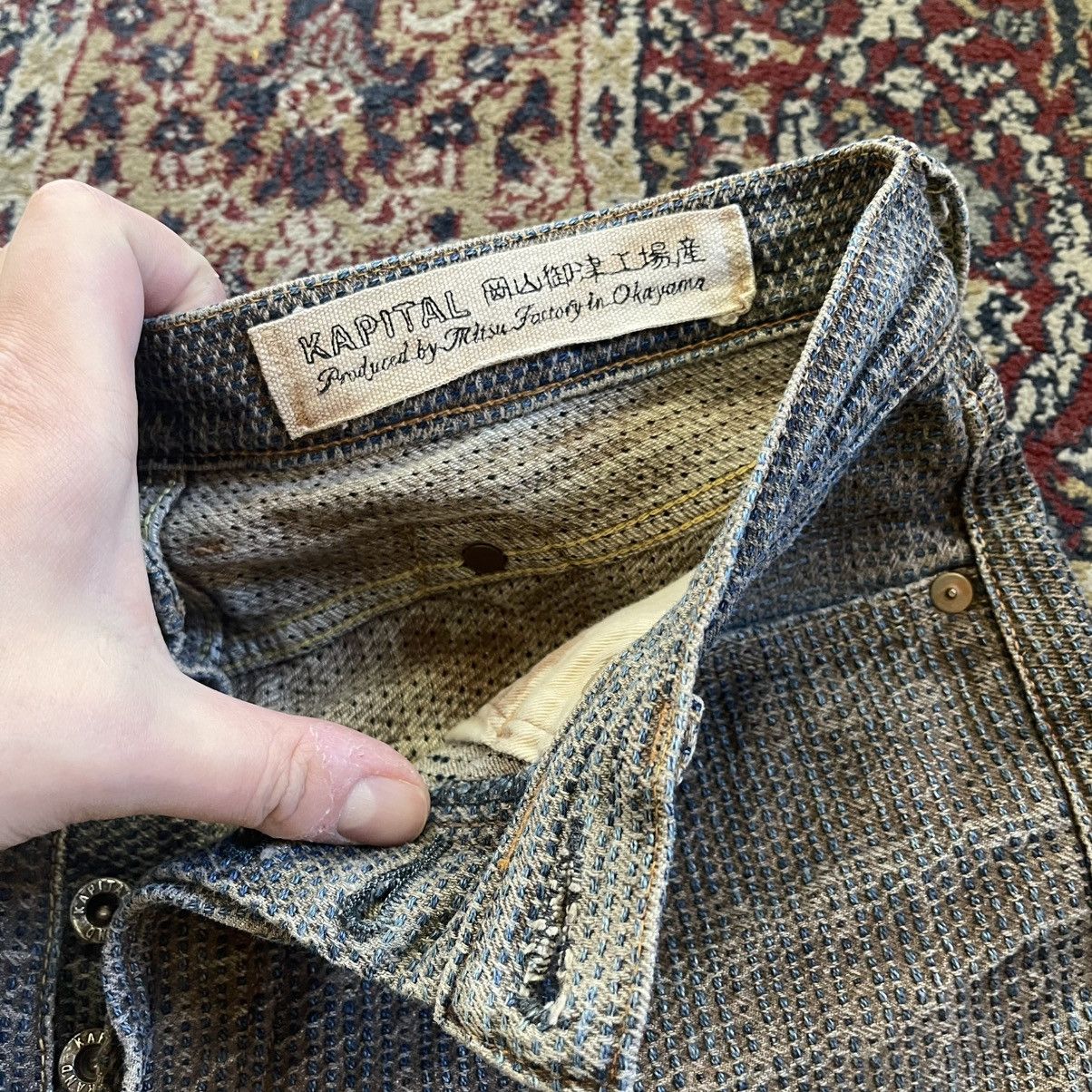 Kapital Kapital Century Denim Jeans Sashiko Persimmon size 30 Size US 30 / EU 46 - 4 Thumbnail