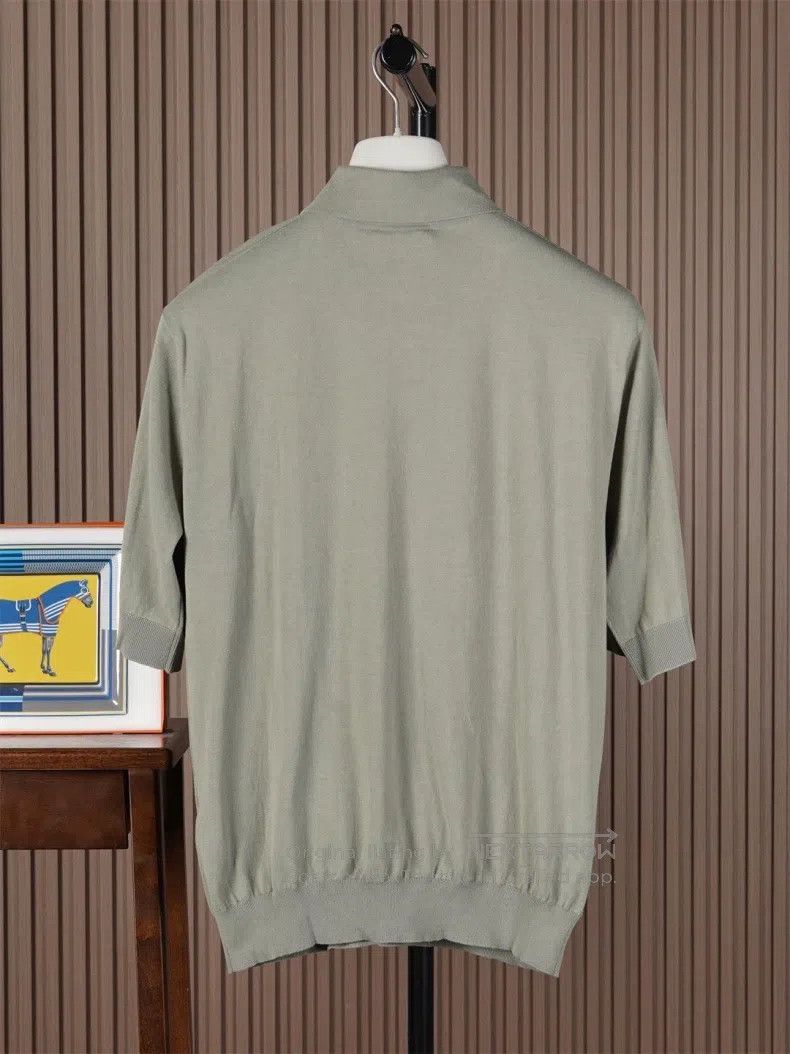 Hermes Hermes Men's Embossed Knit Short Sleeve Size US M / EU 48-50 / 2 - 2 Thumbnail