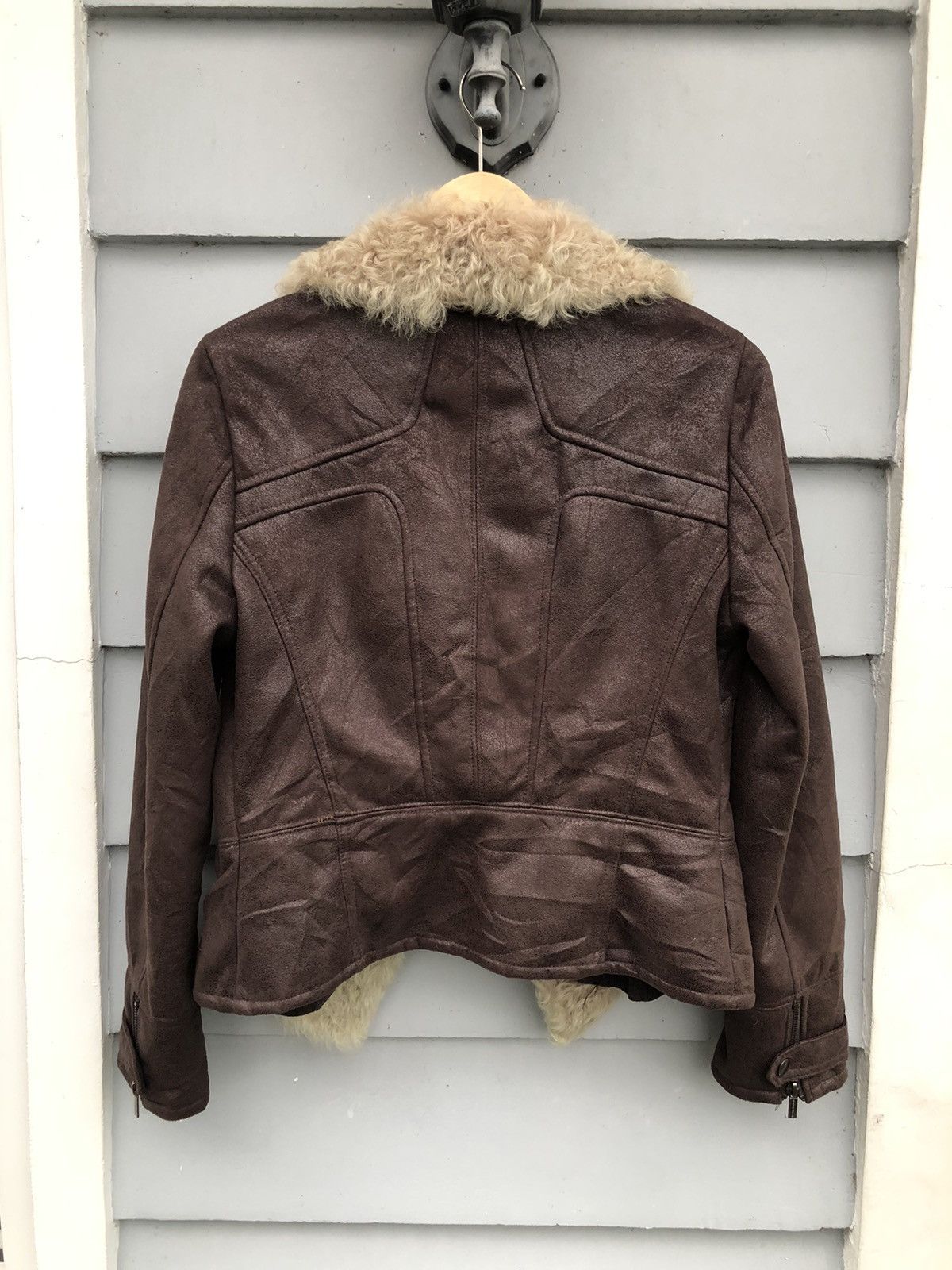 Japanese Brand VISIT in NEWYORK Suede Faux Leather Fur Style Jacket UNISEX Size US S / EU 44-46 / 1 - 14 Thumbnail