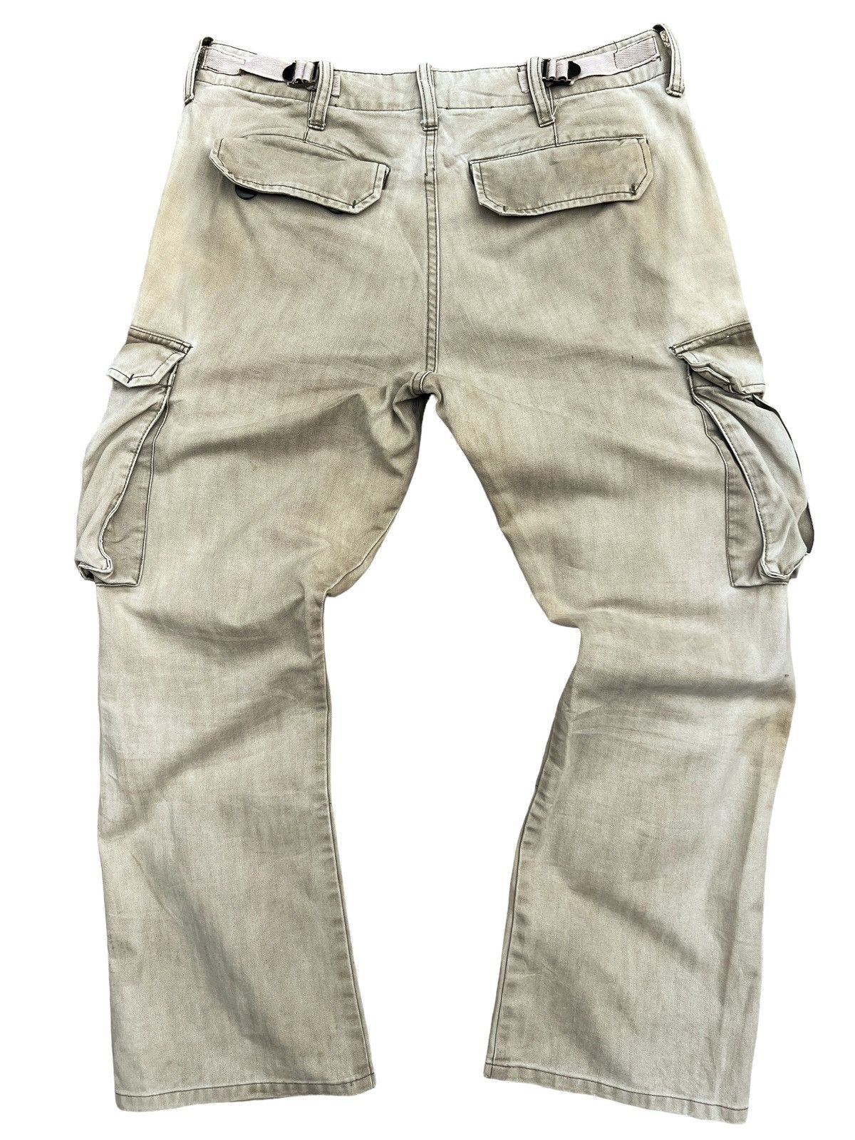 Japanese Brand Arrow Multipocket Distressed Sunfaded Baggy Cargo Pants 32 Size US 32 / EU 48 - 2 Thumbnail
