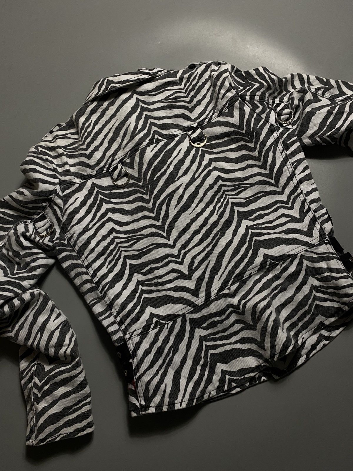 Tripp NYC TRIPP NYC AVANT GARDE USA ZEBRA DENIM JACKET Size L / US 10 / IT 46 - 8 Thumbnail