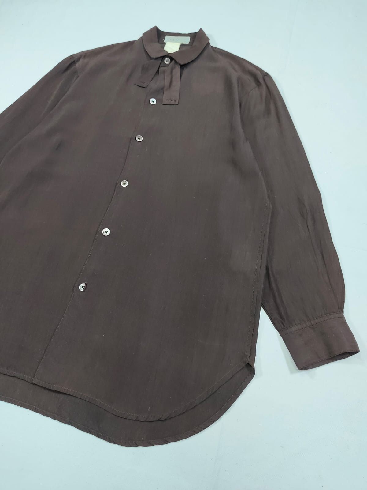Yohji Yamamoto Archive Yohji Yamamoto Attached Neck-Tie Drape Shirt Size US S / EU 44-46 / 1 - 3 Thumbnail