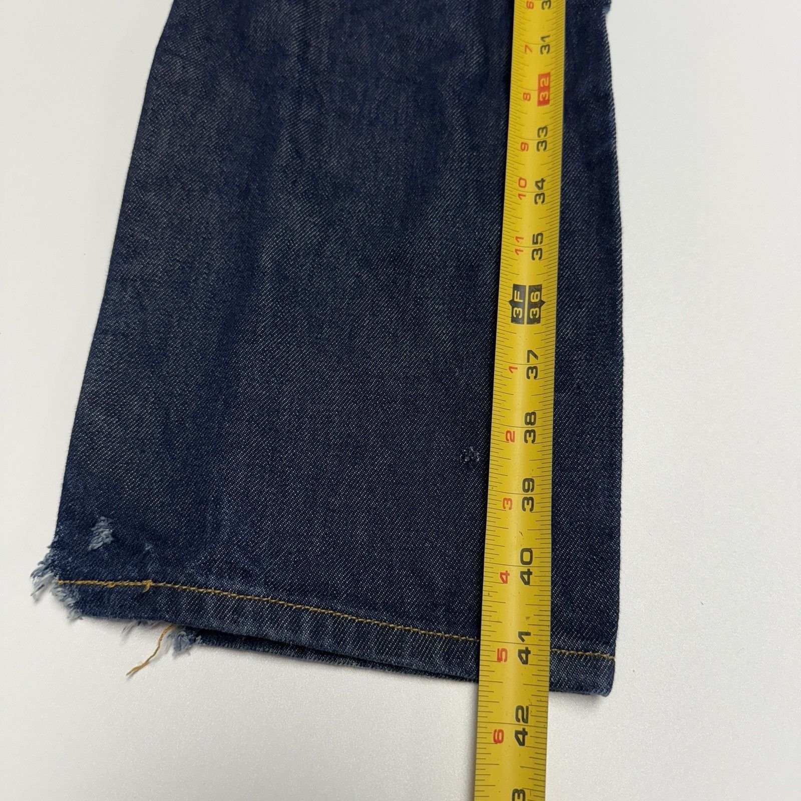 Levi's Levis 501 Jeans Mens 32x34 Dark Wash Denim Straight Leg Size US 32 / EU 48 - 12 Thumbnail