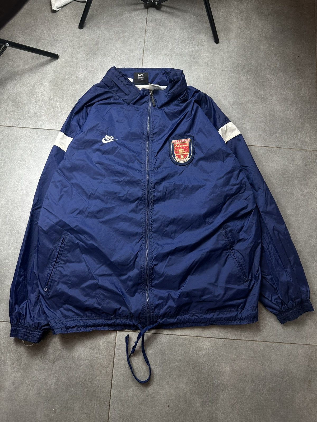 Nike Nike arsenal jacket y2k 90s swoosh vintage soccer