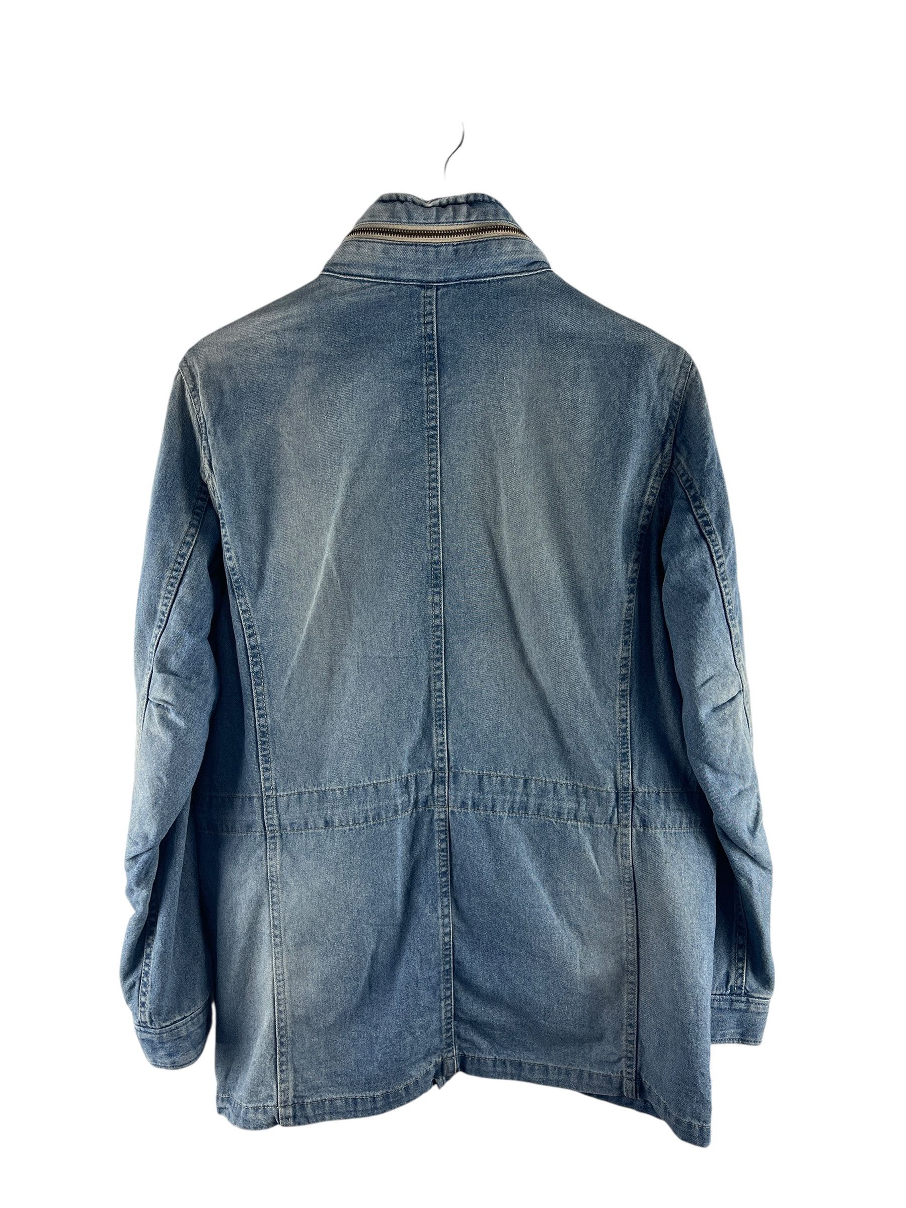 Avirex Vintage Avirex PX Hooded Denim Field Jacket Military Style Size US L / EU 52-54 / 3 - 2 Thumbnail