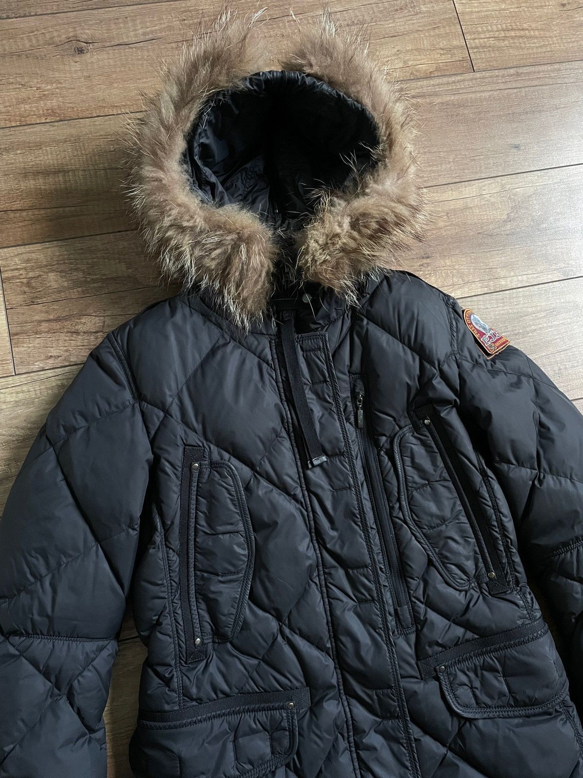 Parajumpers Parajumpers Womens Quilted Down Fur Hooded Parka Jacket Size S / US 4 / IT 40 - 7 Thumbnail