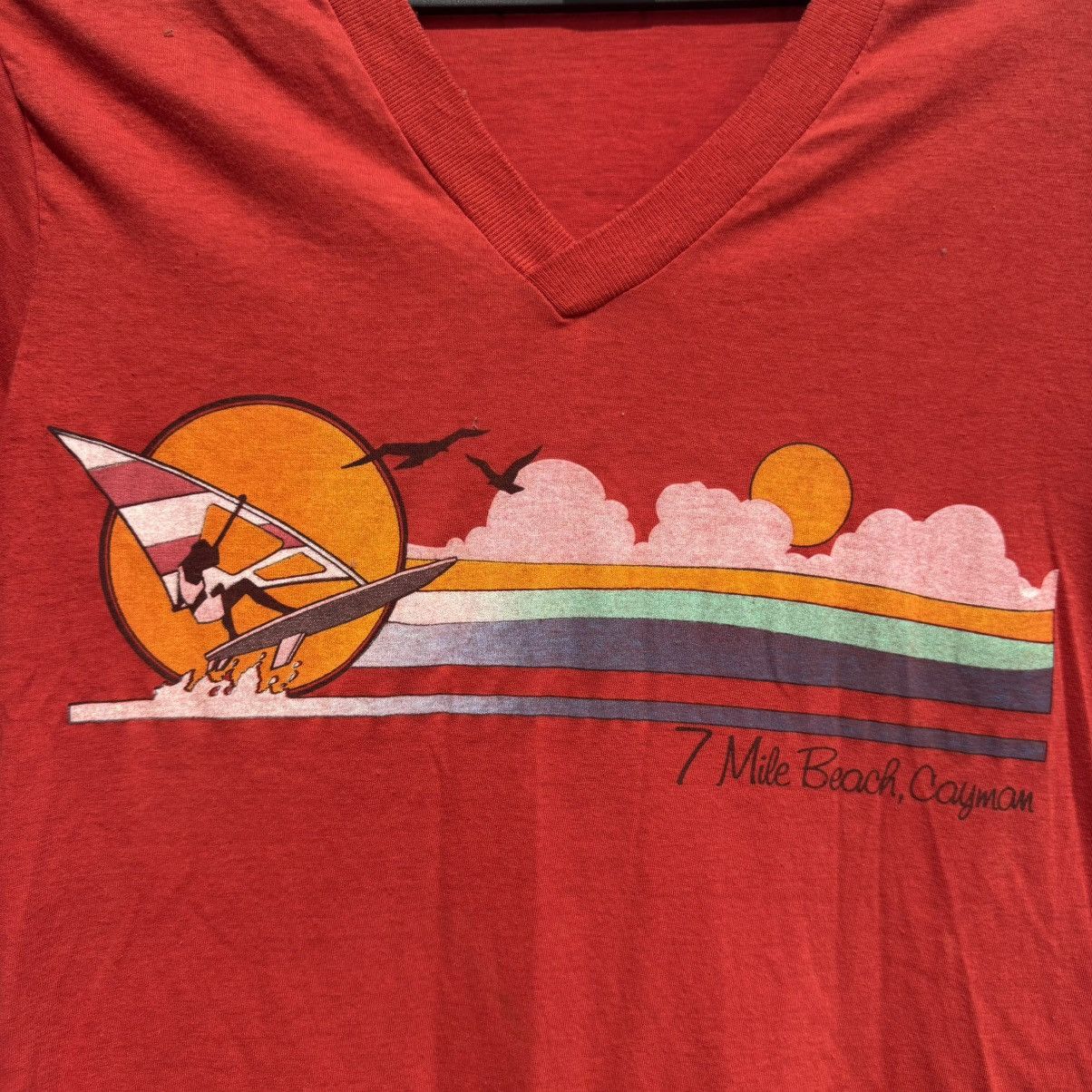 Other VINTAGE 7 Mile Beach - 50-50 Poly/Cotton T-Shirt Size US S / EU 44-46 / 1 - 3 Thumbnail