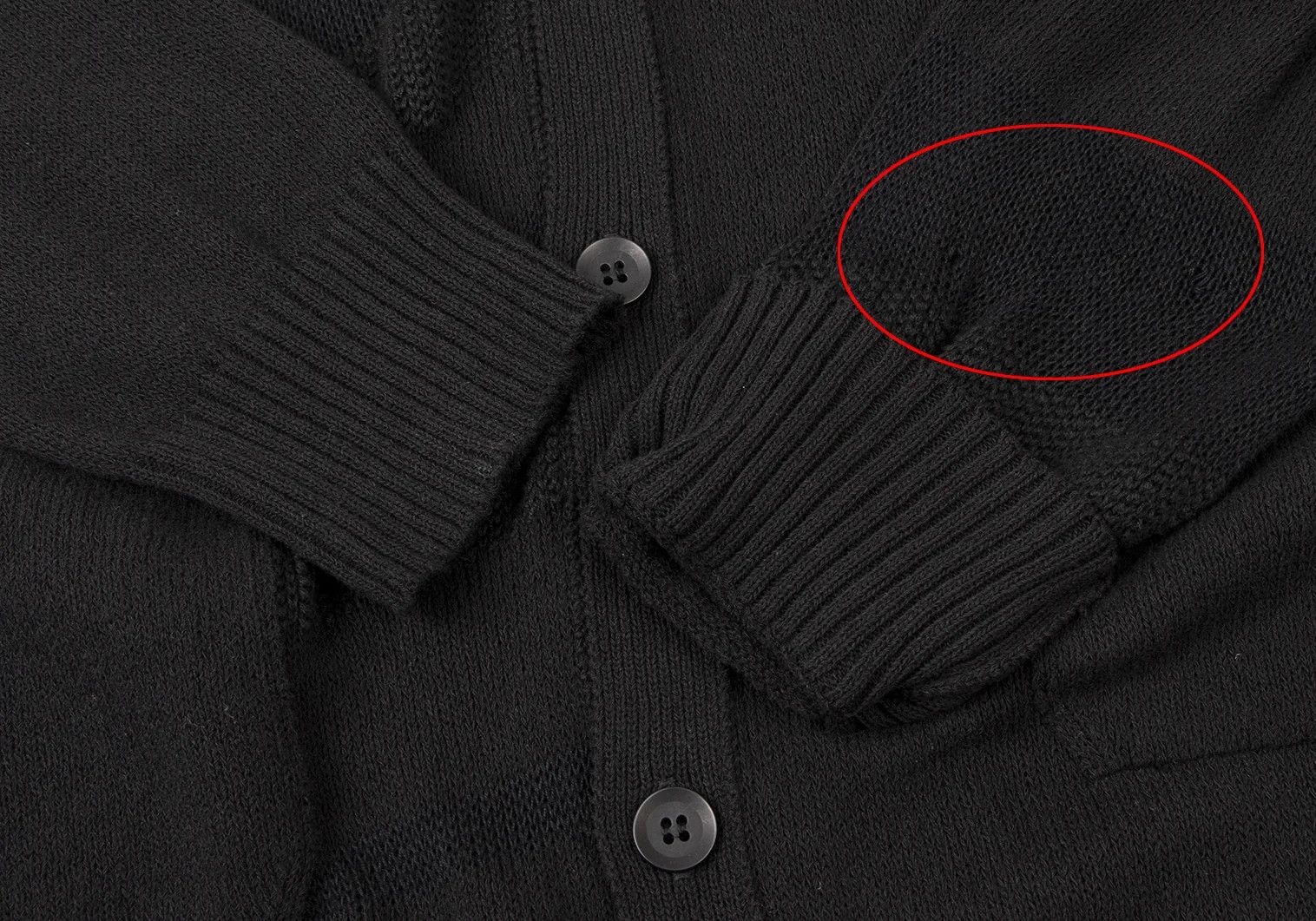 Yohji Yamamoto Yohji Yamamoto Cotton Striped Knit Cardigan Black Size 3 Size US L / EU 52-54 / 3 - 7 Thumbnail
