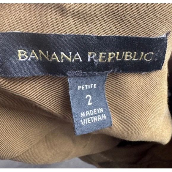 Banana Republic Banana Republic Tencel Utility Jumpsuit Brown Women's Petite Size 26" / US 2 / IT 38 - 3 Thumbnail