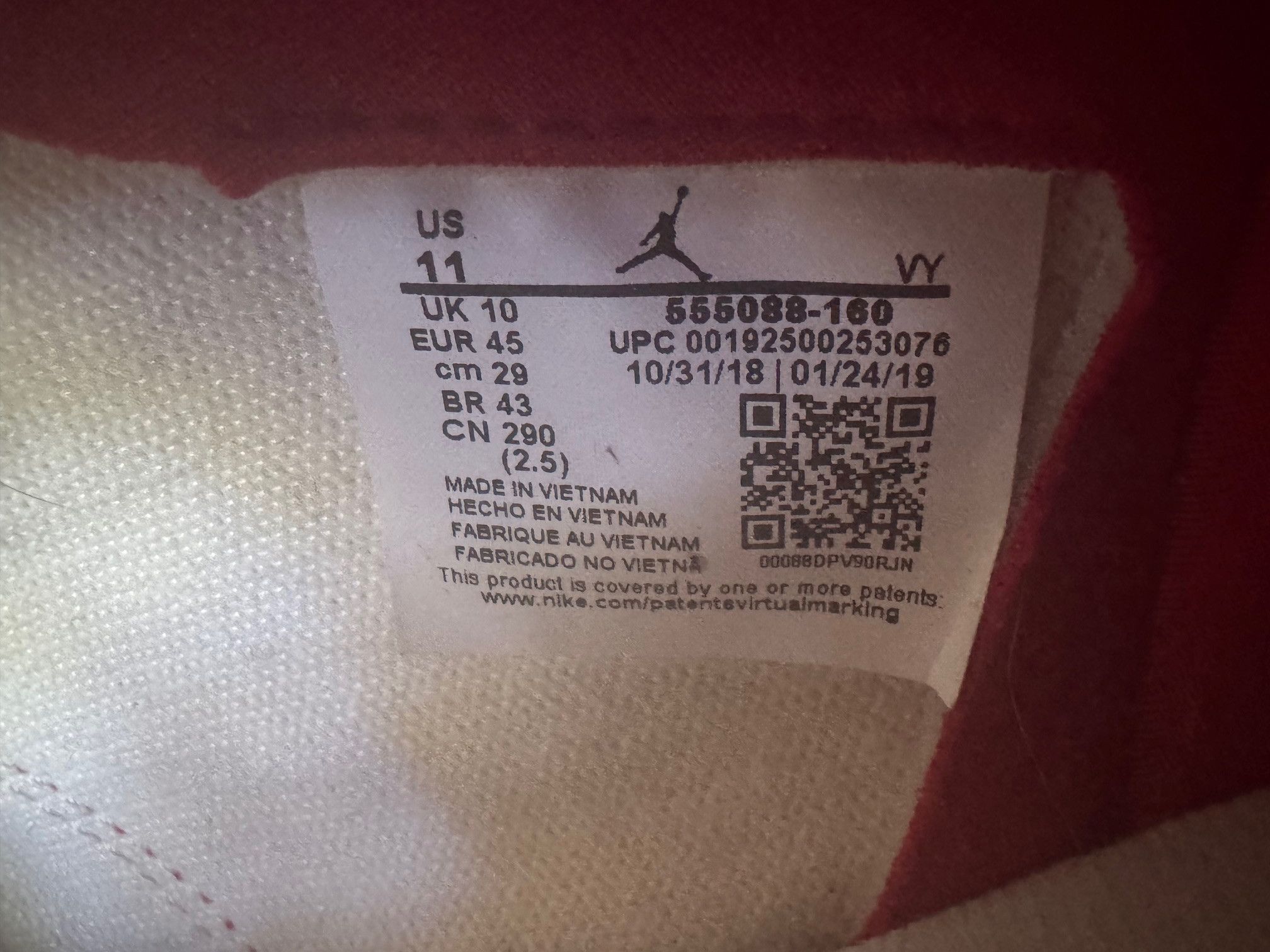 Jordan Brand 11 Air Jordan 1 High Phantom Gym Red OG 3 4 5 6 Size US 11 / EU 44 - 8 Thumbnail