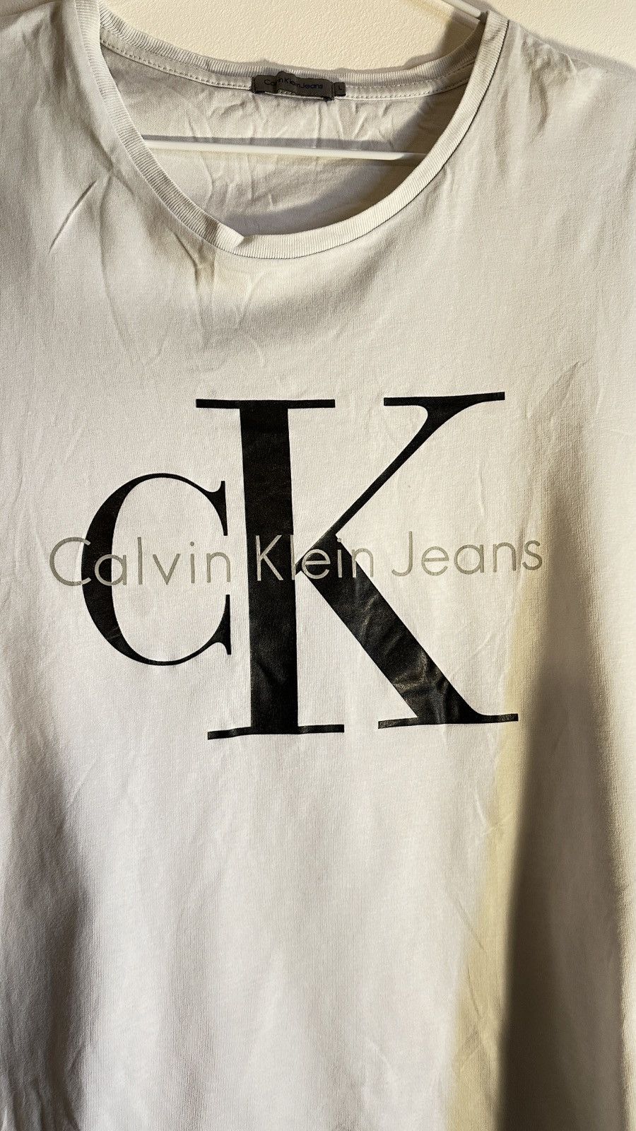 Calvin Klein Calvin Klein Jeans white men’s tshirt. Size US L / EU 52-54 / 3 - 2 Thumbnail