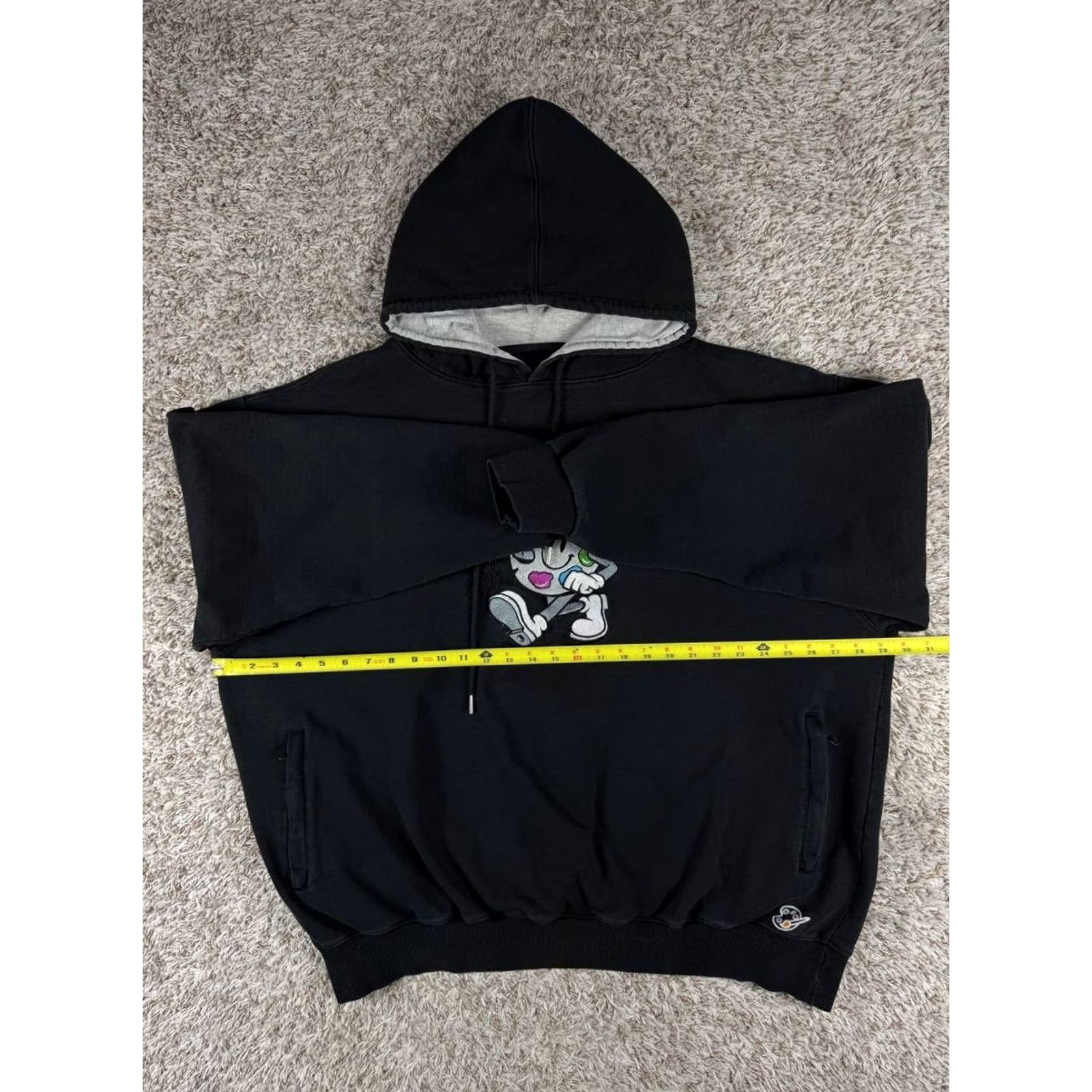 Logo 7 VINTAGE The Museum DC Embroidered Logo Black Hoodie Men 3XL Size US XXL / EU 58 / 5 - 6 Thumbnail