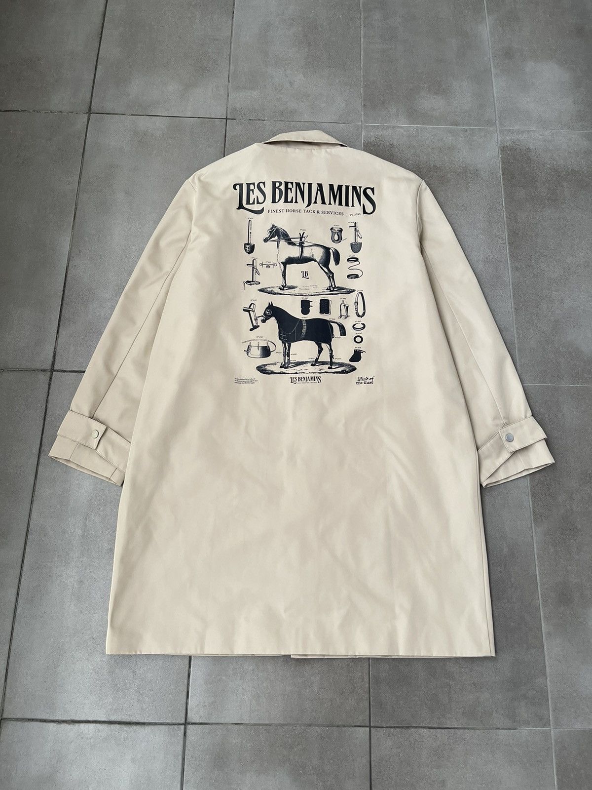 Les Benjamins !DS! SS23 Les Benjamins Horse Logo Beige Coat Size US M / EU 48-50 / 2 - 8 Thumbnail