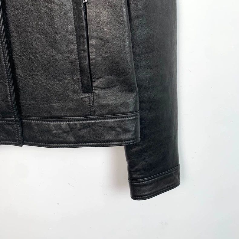 Gucci Gucci Black sheepskin stand-up collar long-sleeved leather Size US XS / EU 42 / 0 - 4 Thumbnail