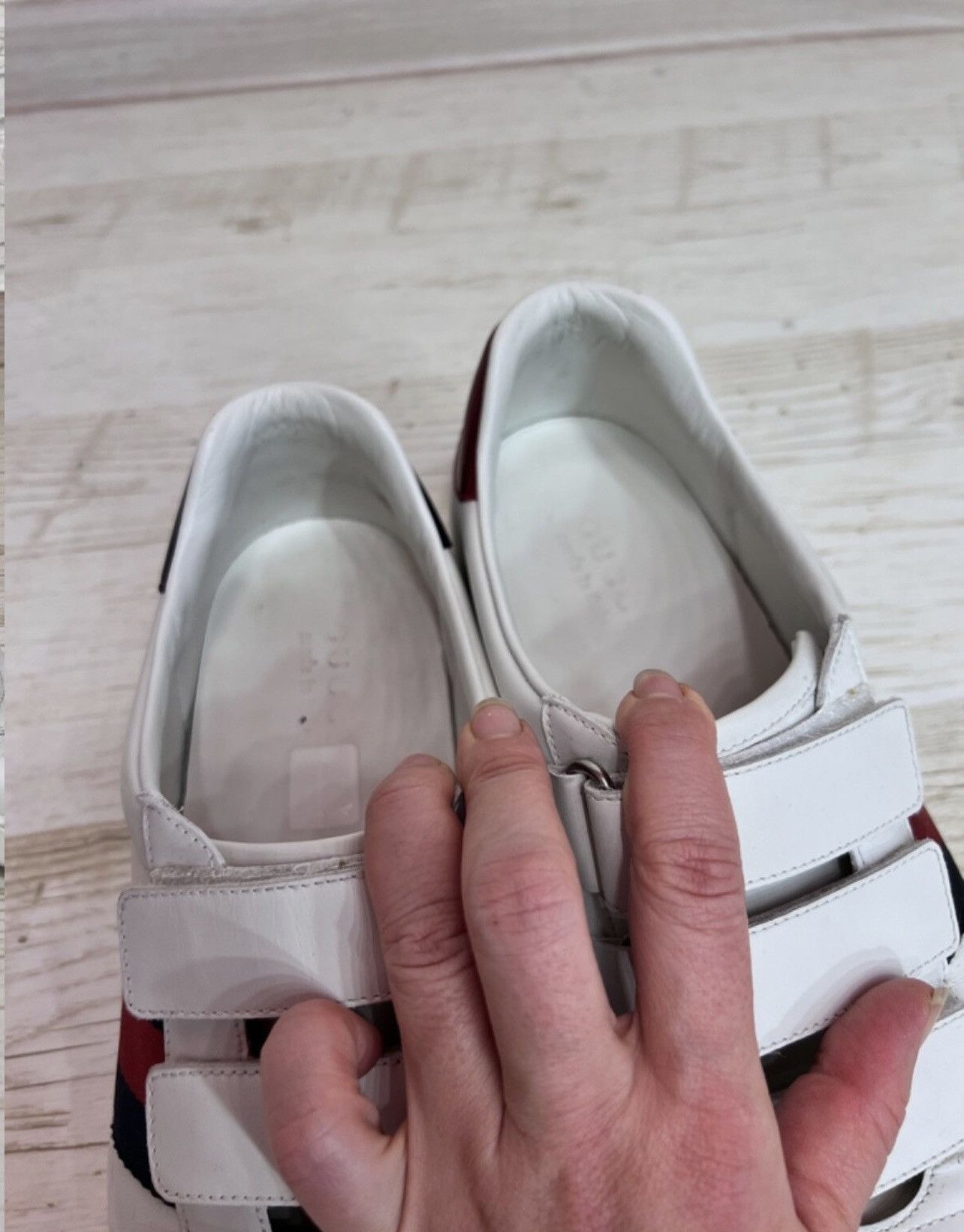 Gucci Gucci Ace Leather Velcro Sneakers Size 10 Luxury Shoes Size US 10 / EU 43 - 8 Thumbnail