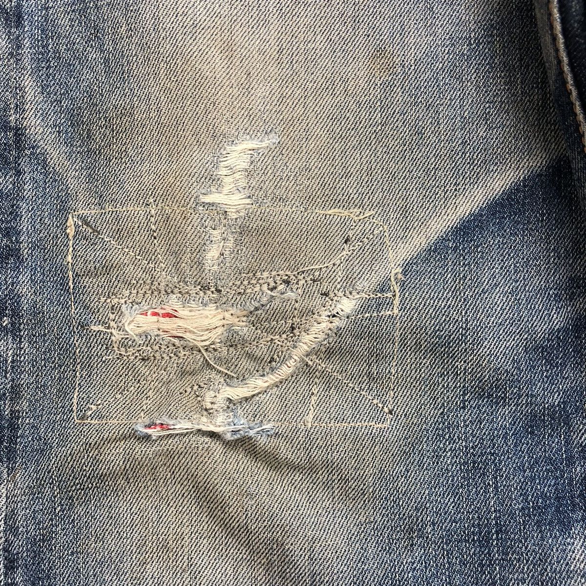Levi's Vintage Clothing Vintage 70s Levis LVC Big E Distressed Selvedge Denim Size US 29 - 8 Thumbnail