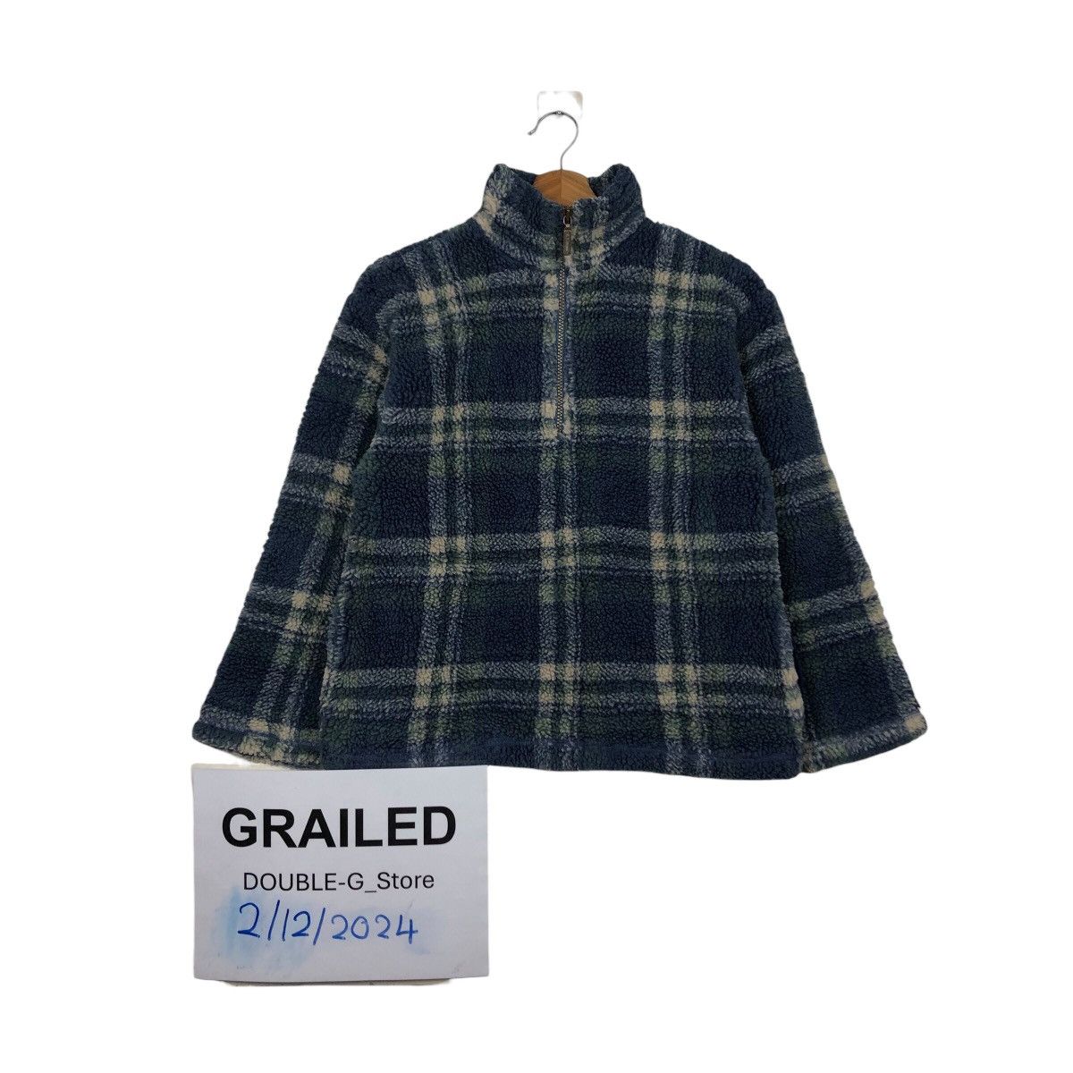 Japanese Brand 📌VINTAGE DIP PILE SHERPA FLEECE JACKET LL BEAN FOR KIDS Size US M / EU 48-50 / 2 - 1 Thumbnail