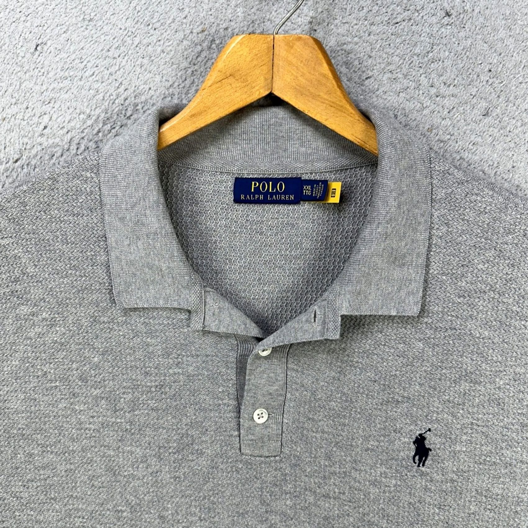 Polo Ralph Lauren VINTAGE Polo Ralph Lauren Sweatshirt Polo Mens 2XL Gray Knit Long Sleeve Rugby Pony Size US XXL / EU 58 / 5 - 7 Thumbnail