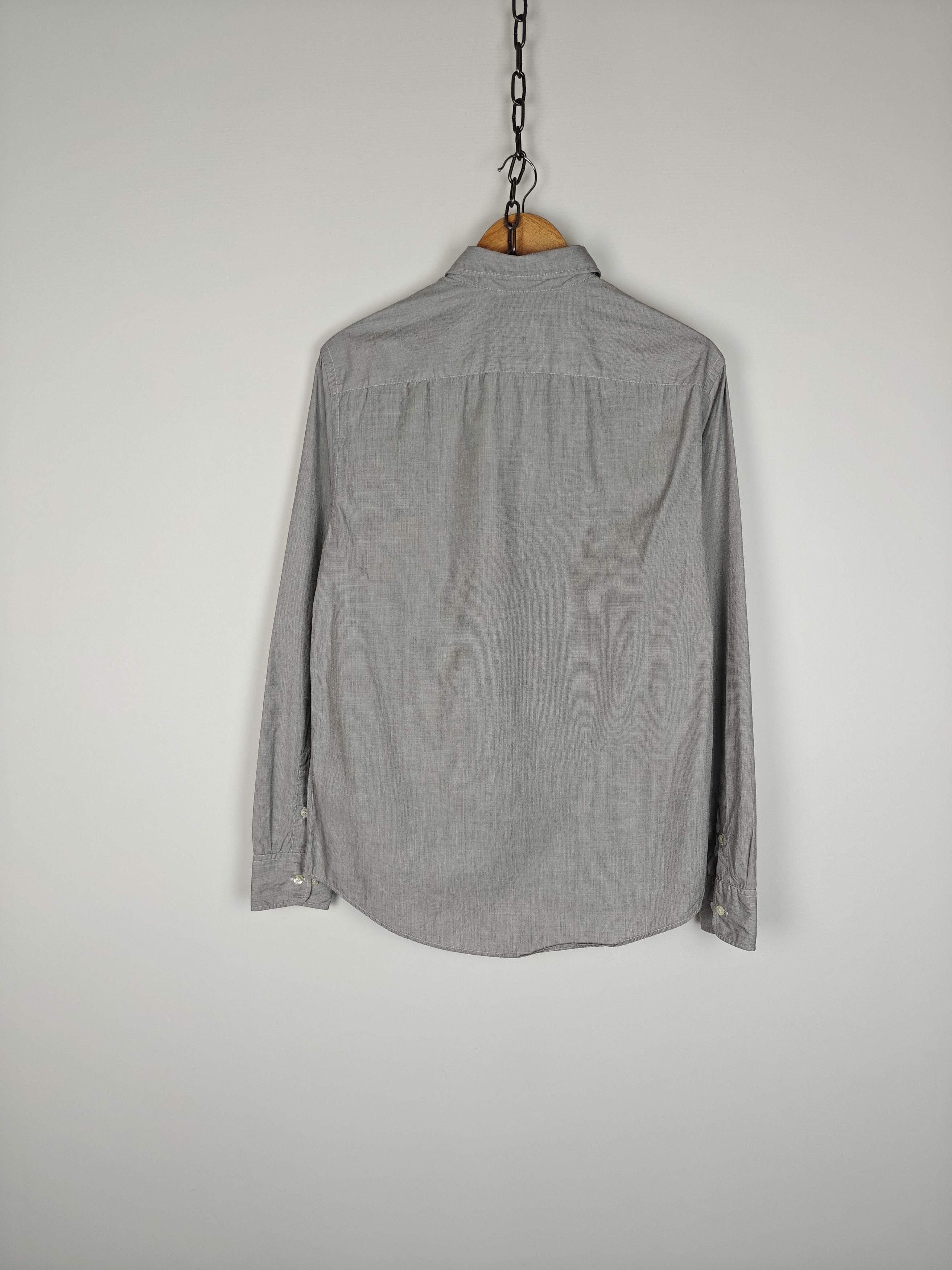 Armani Armani Jeans Shirt Collared Italian Fabric Gray size L Size US L / EU 52-54 / 3 - 9 Thumbnail