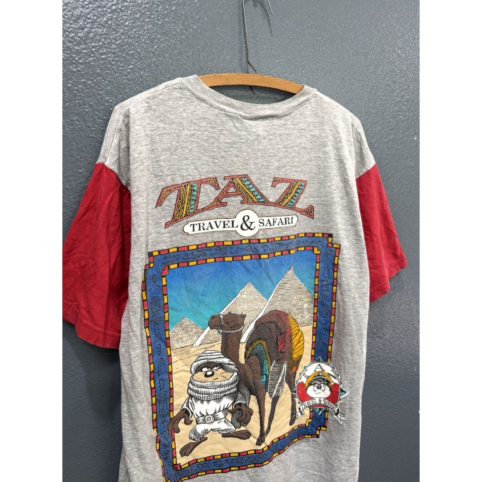 Vintage VINTAGE Looney Tunes Taz Safari Wear Shirt Large 90s Mens Size US L / EU 52-54 / 3 - 2 Thumbnail