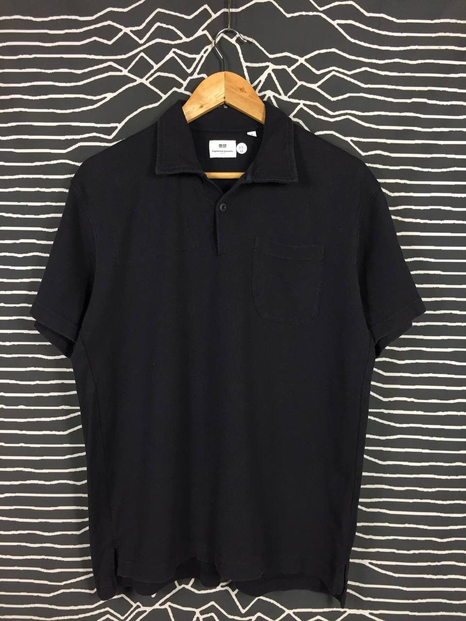 Engineered Garments × Uniqlo Engineered Garments x Uniqlo Solid Black Collar Polo Tee Size US M / EU 48-50 / 2 - 2 Thumbnail