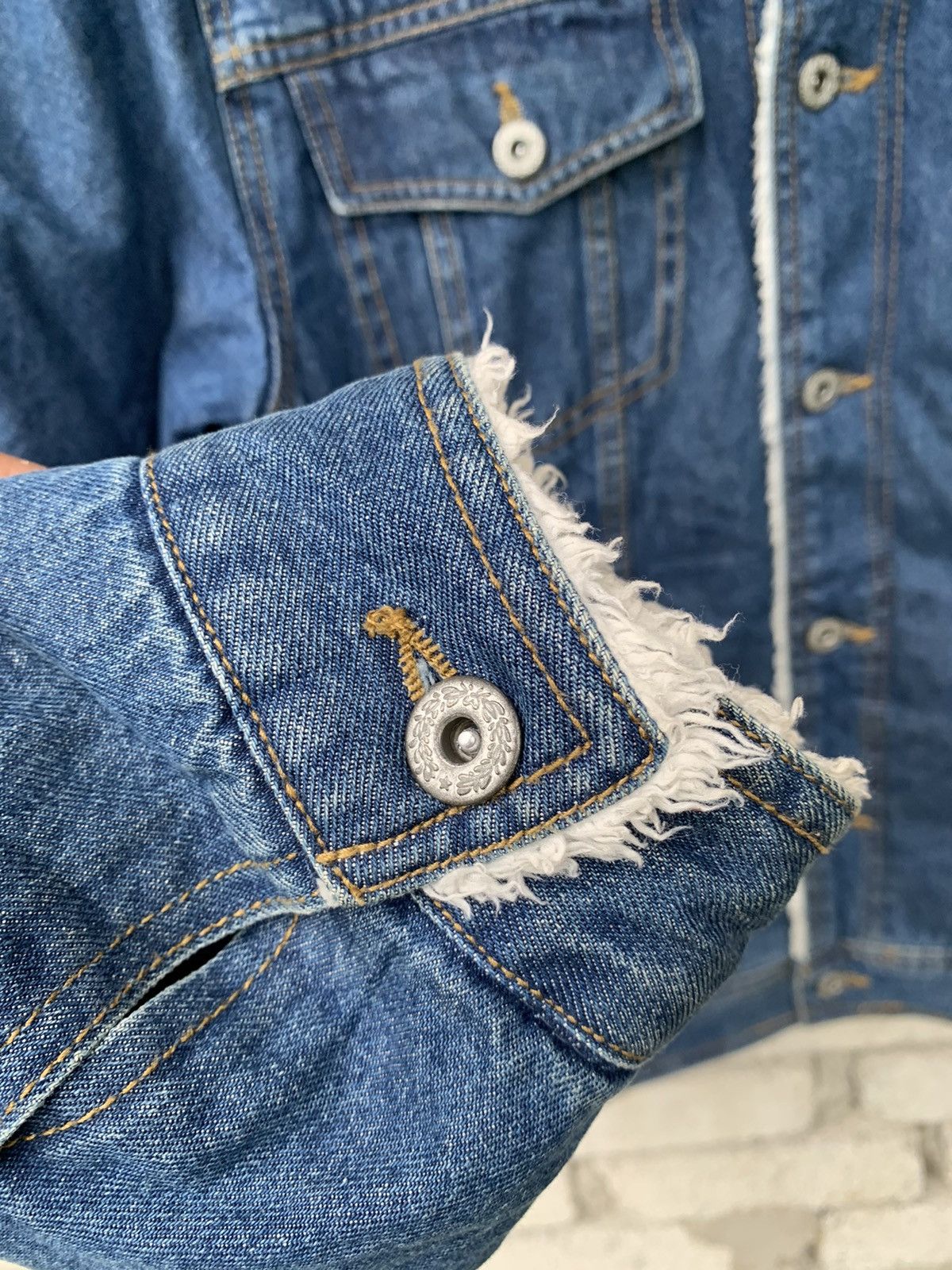 Japanese Brand × Other 🔥Steals🔥 HALHAM Denim Sherpa Lined Jacket Size US L / EU 52-54 / 3 - 8 Thumbnail