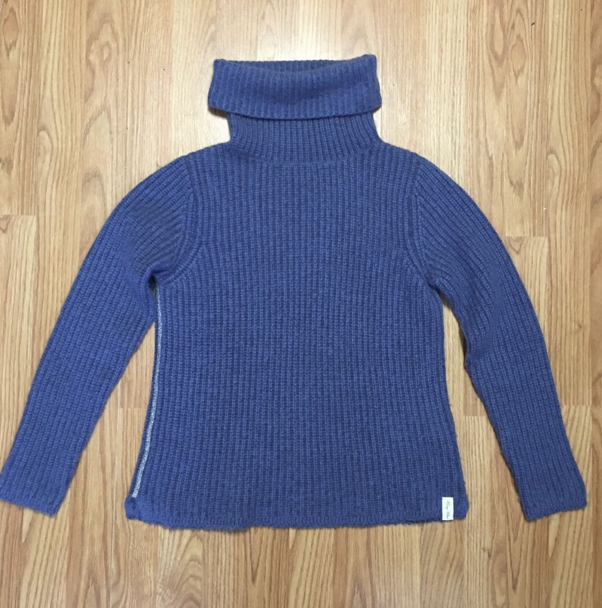 Other Henry Christ Hamburg Blue Cotton Cashmere Knit Sweater Size M / US 6-8 / IT 42-44 - 6 Thumbnail