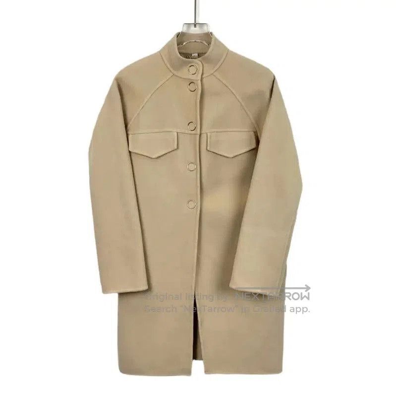 Burberry Burberry Women's Khaki Wool Coat. Size XXS / US 00 / IT 34 - 1 Thumbnail