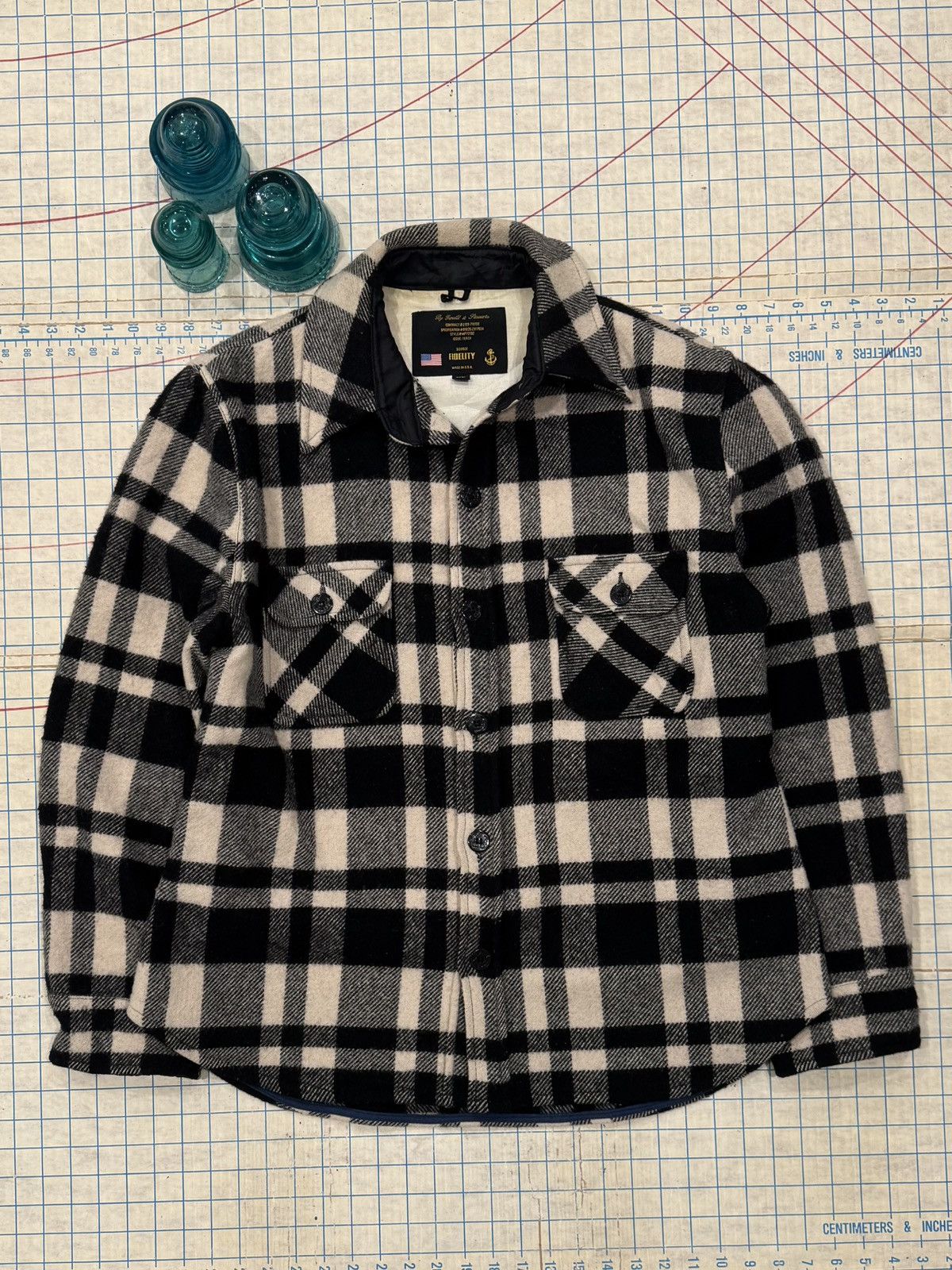 Vintage Gerald & Stewart Fidelity CPO Plaid Wool Button Up Jacket Size US XL / EU 56 / 4 - 1 Thumbnail
