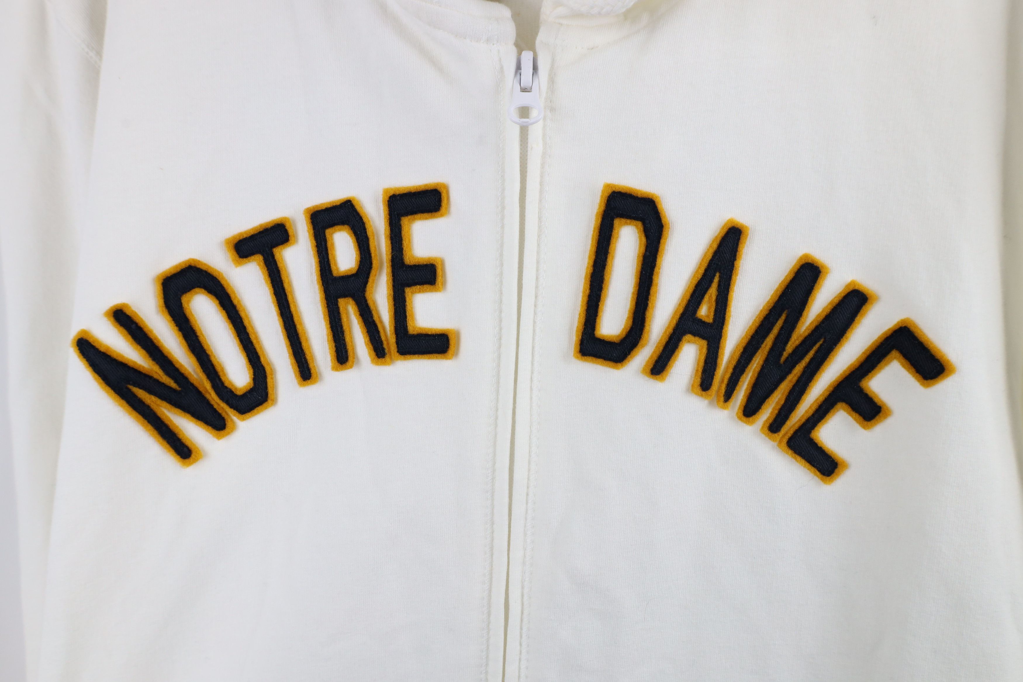 Vintage Vintage Notre Dame University Full Zip Hoodie Sweatshirt Size XL / US 12-14 / IT 48-50 - 5 Thumbnail