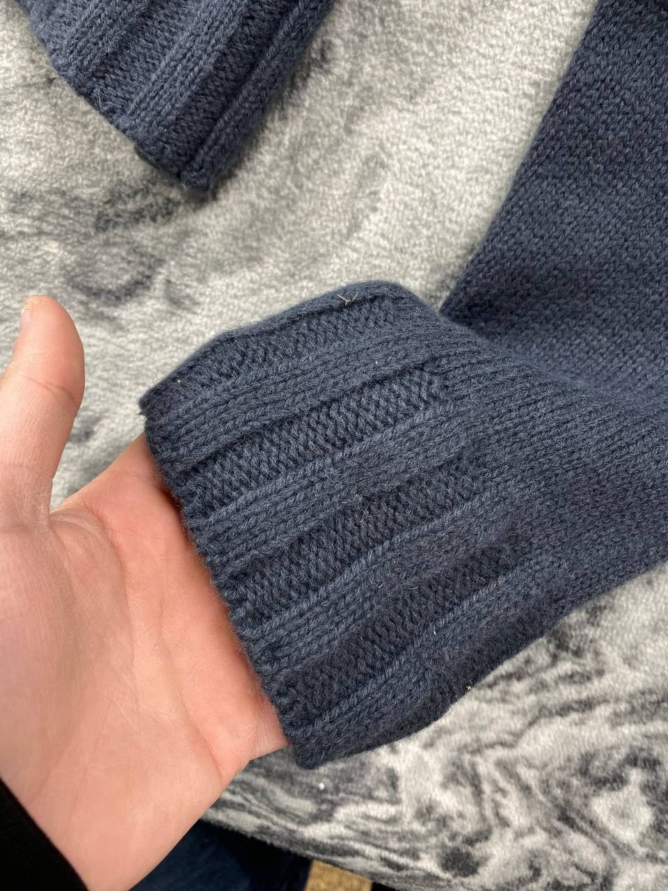 Stone Island Vintage Stone Island Knit Wool Sweater Full Zip Hooded Men Size US L / EU 52-54 / 3 - 7 Thumbnail