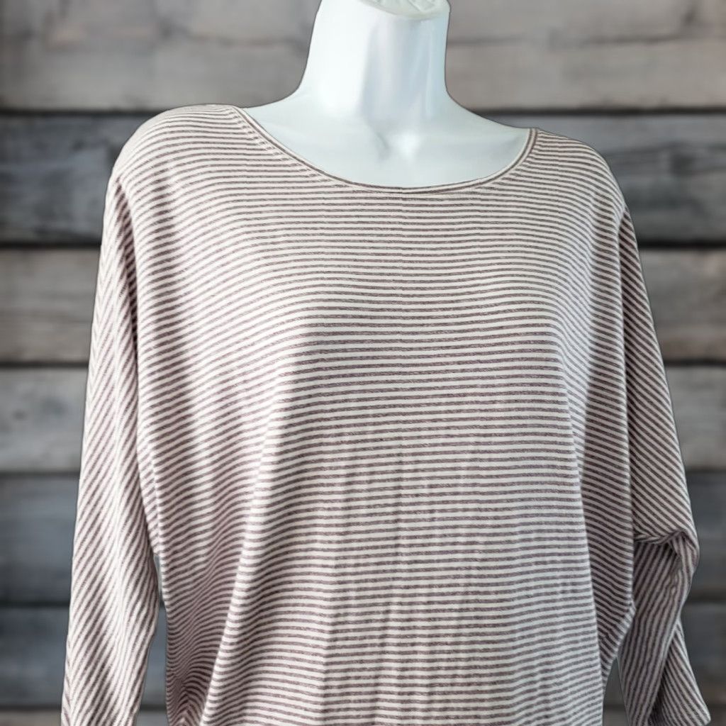 Rachel Zoe Rachel Zoe Top Womens Sz Medium Purple Stripes Dolman Sleeves Modal Blend Size M / US 6-8 / IT 42-44 - 1 Thumbnail