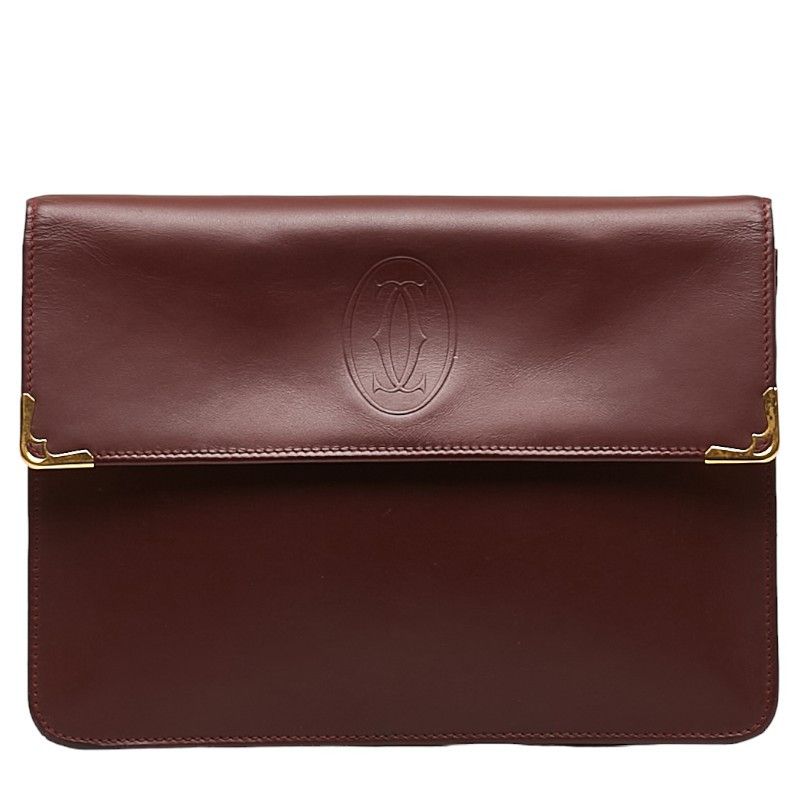 image of Cartier Must De Cartier Clutch Bag in Rose Gold, Women's